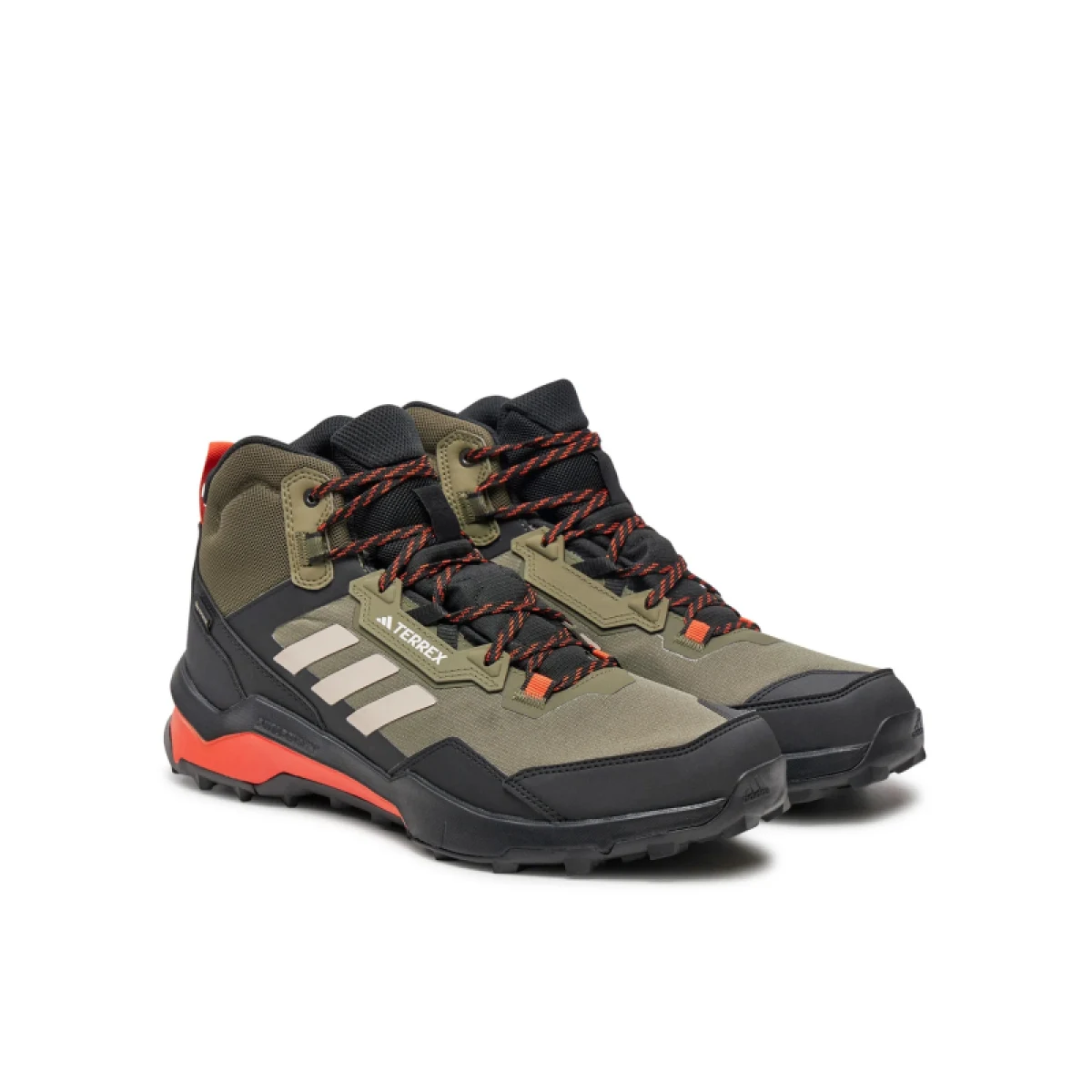 Pánská kotníková turistická obuv ADIDAS Terrex AX4 Mid GTX olive strata wonder beige core black · záber 2