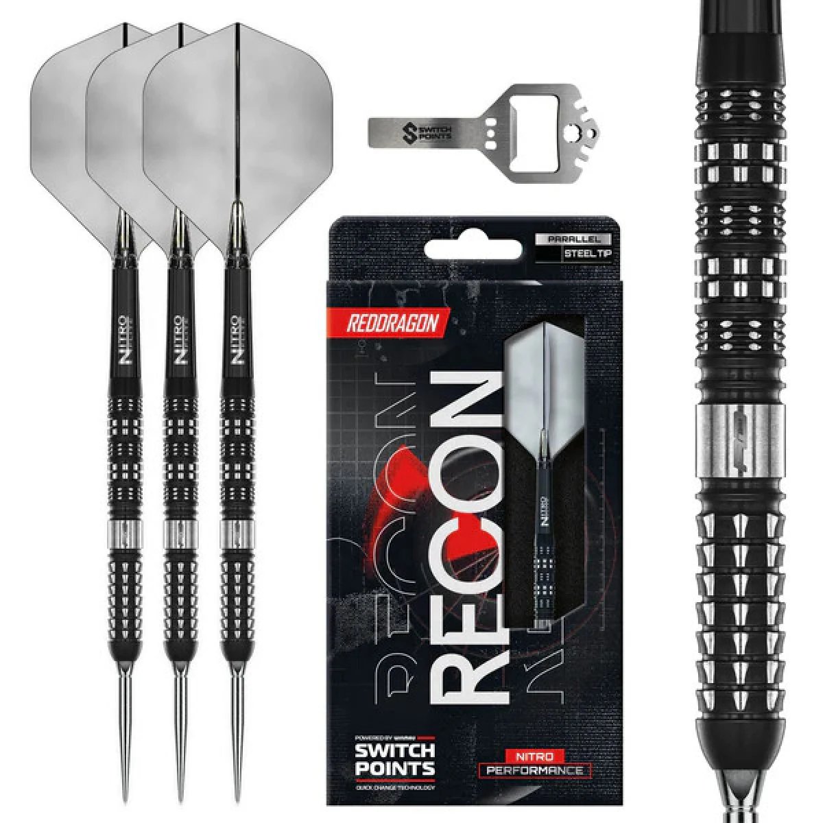 Dart szett Red Dragon steel Recon Parallel Switch Point 22g 90% · záber 1