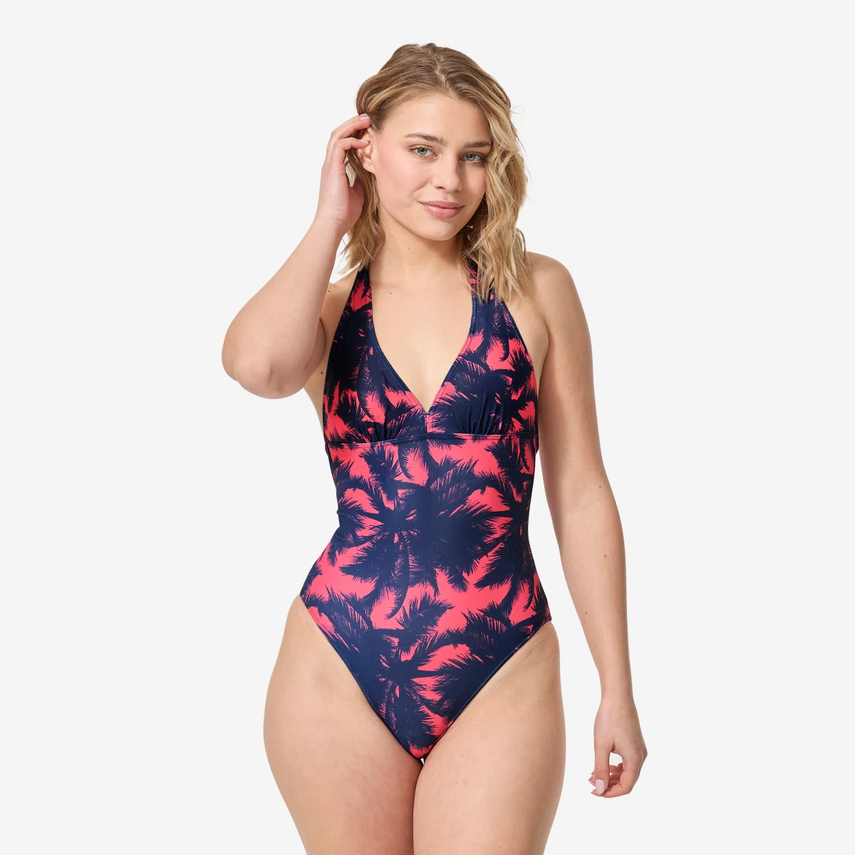 DECATHLON Jednodielne dámske plavky Clea Poly na surfovanie 2XL · záber 1