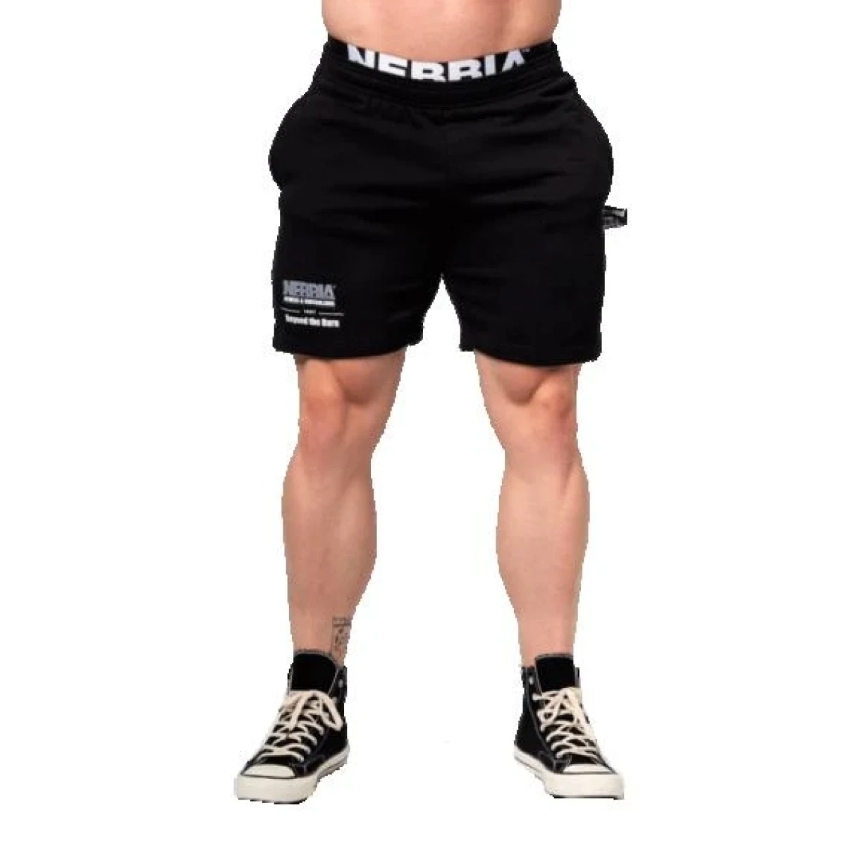 Nebbia Teplákové kraťasy GYM BRO 352 - Velikost: M | Barva: Čierna · záber 1