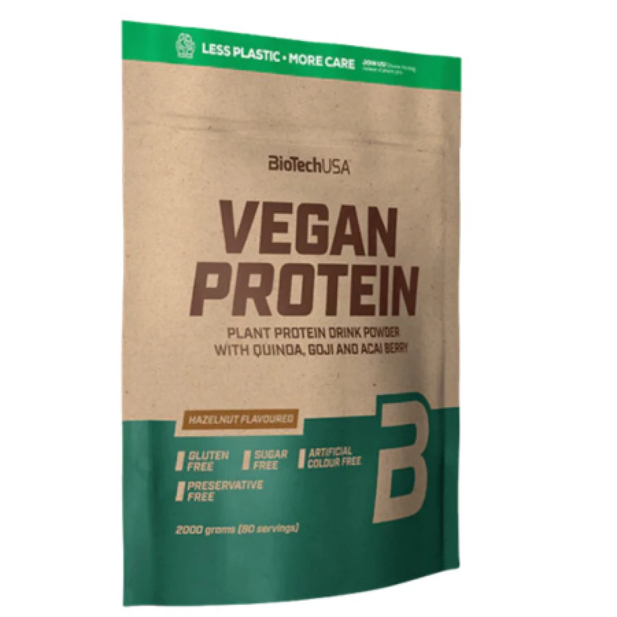 BIOTECHUSA Vegan protein lieskový orech 2000 g · záber 2