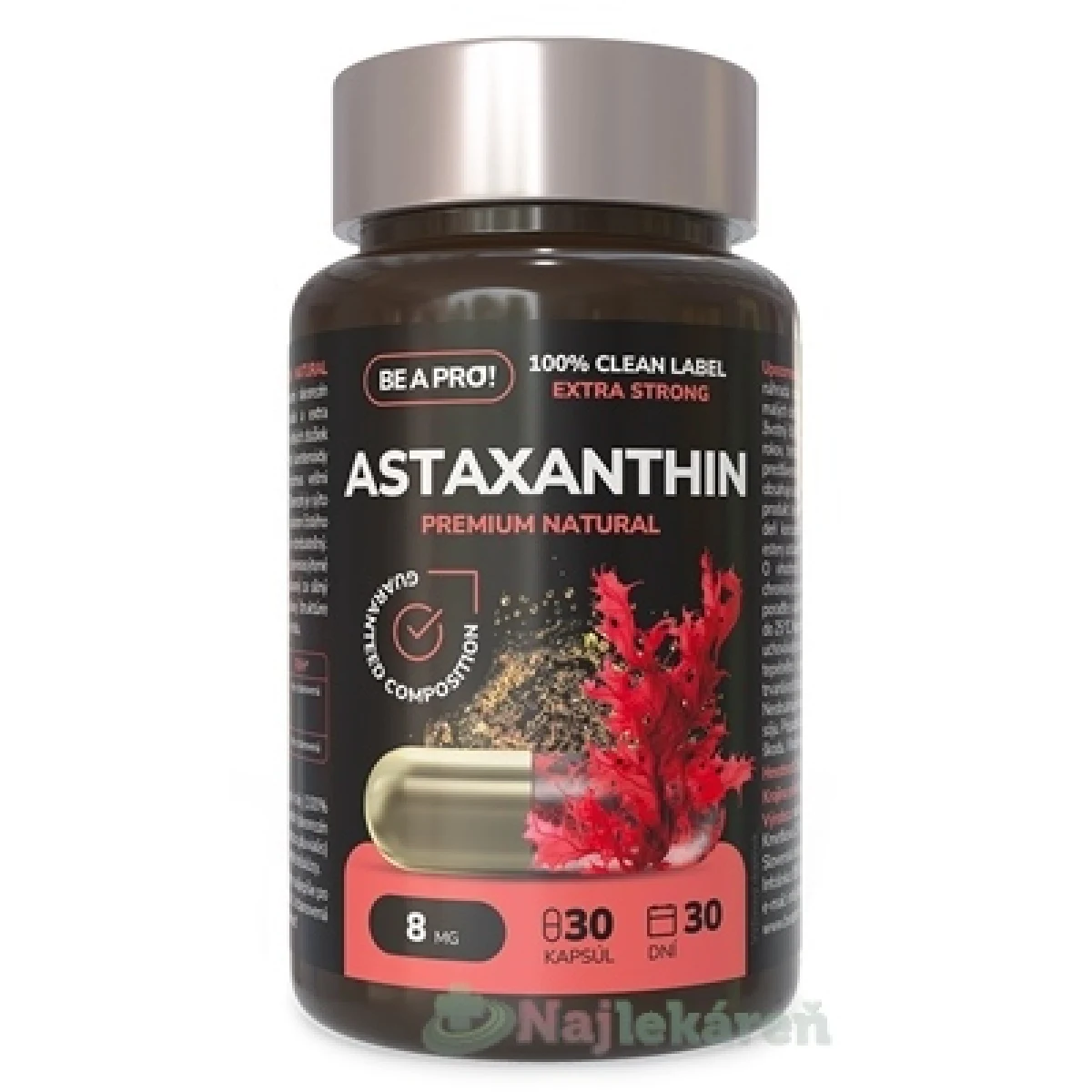 BE A PRO! ASTAXANTHIN PREMIUM NATURAL 30cps · záber 1
