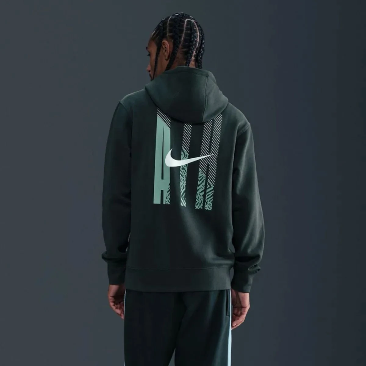 Pánska mikina s kapucňou NIKE M NK AIR PO HOODIE SEAWEED · záber 5