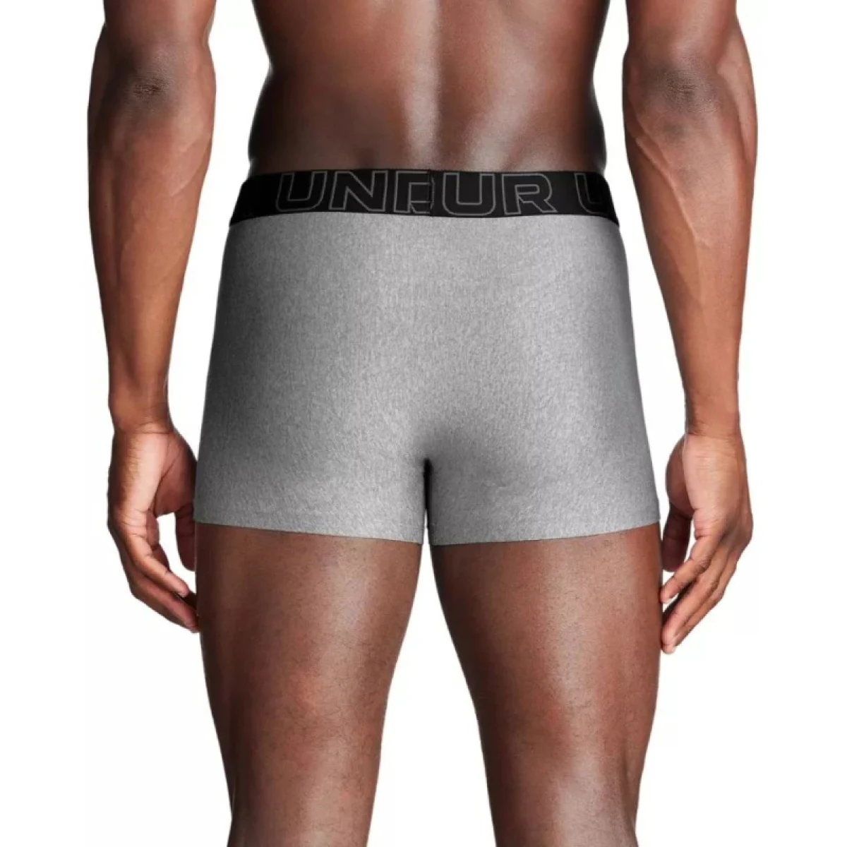 Pánske boxerky UNDER ARMOUR 3 PACK-UA PERFORMANCE TECH - SOLID 3 inch-GRY · záber 3