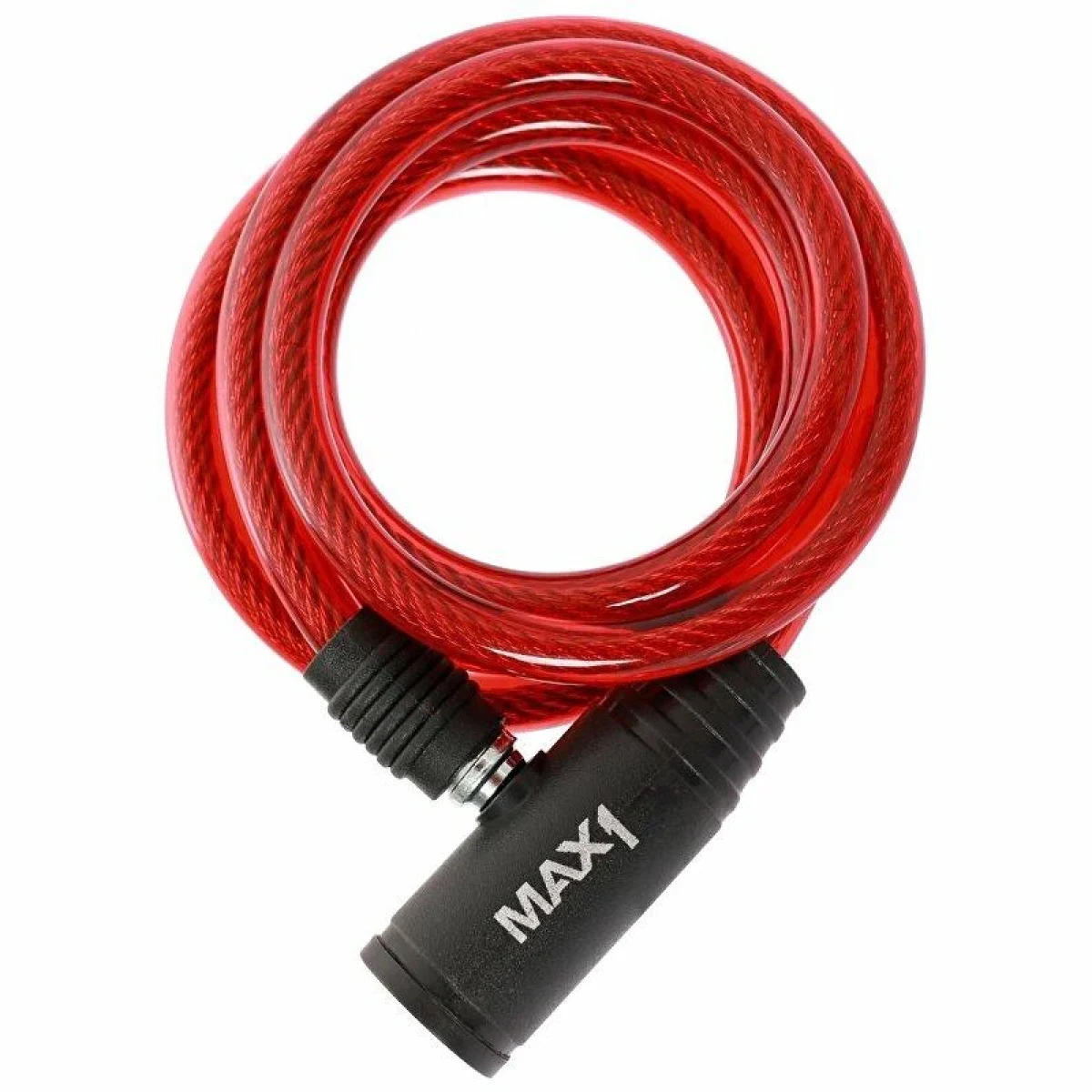 Max1 zámek spirála 1200x8 mm červený · záber 1