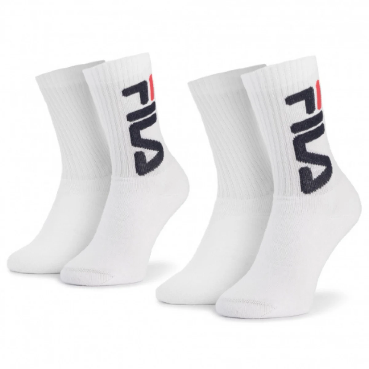 Ponožky do inline bruslí FILA F9598 SOCKS 2-PACK-300-WHITE · záber 1