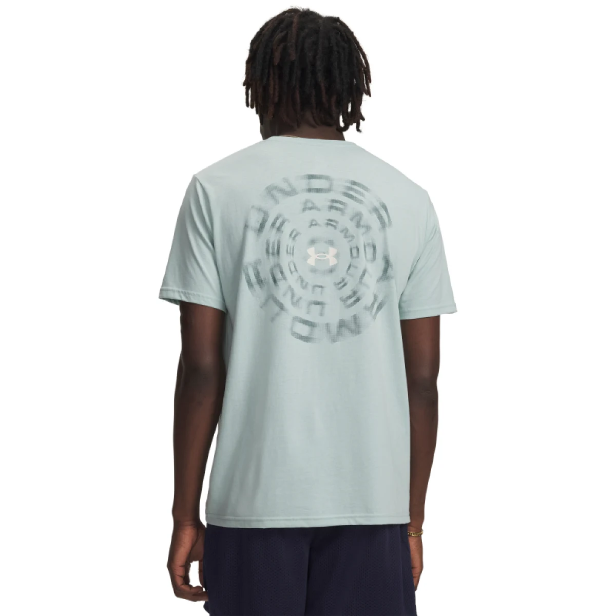 Pánske tričko s krátkym rukávom UNDER ARMOUR UA M BLUR WM SS-BLU - Pohlavie: Muzi · záber 3