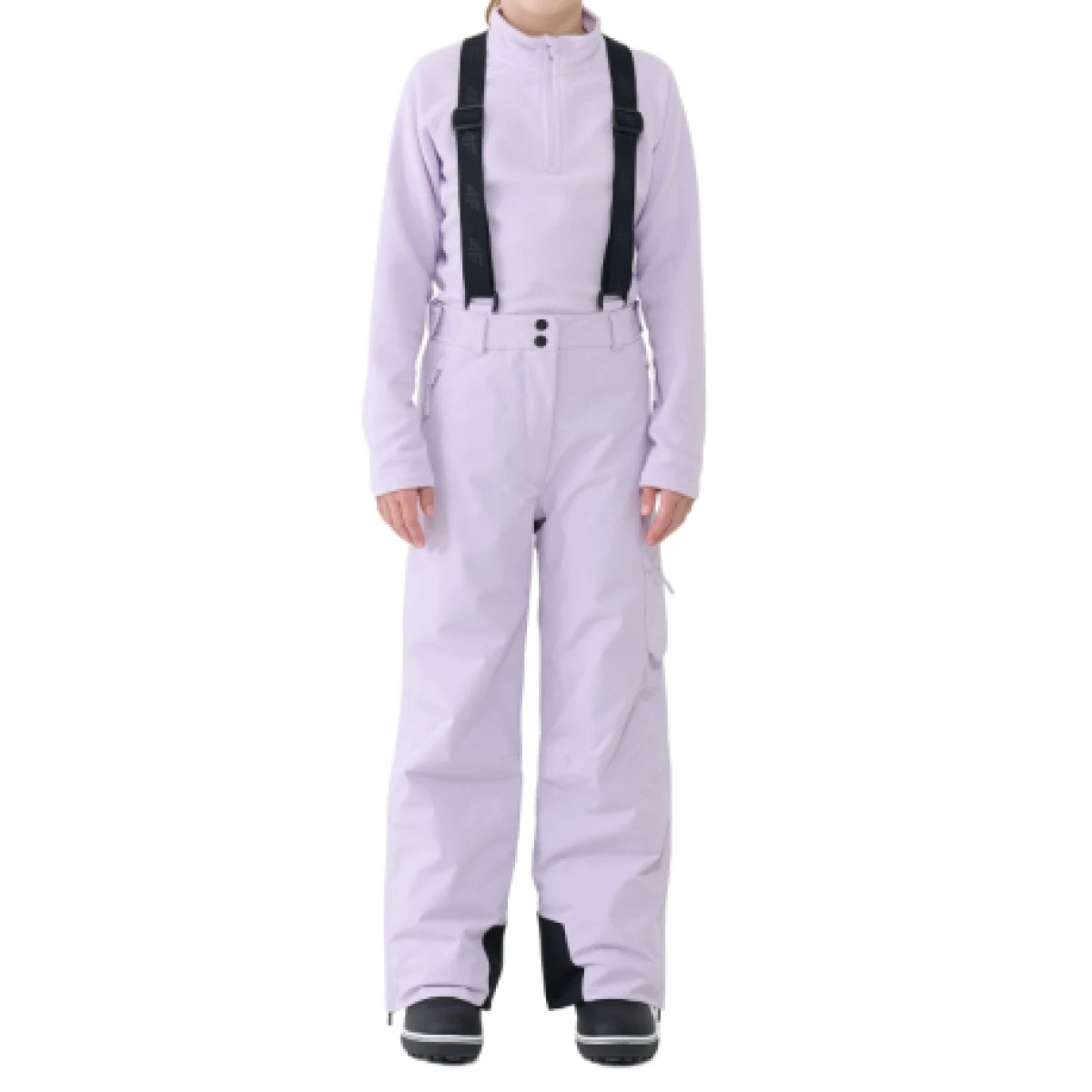 Dievčenské lyžiarske nohavice 4F JUNIOR TROUSERS FNK F0962-4FJWAW25TFTRF0962-51S-VIOLET · záber 1