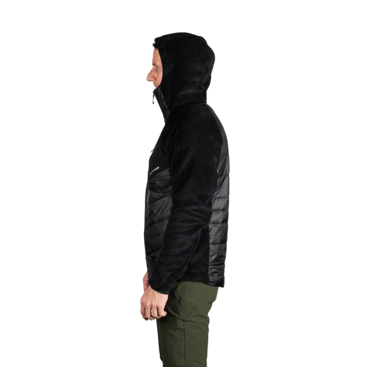 Pánská zateplená turistická mikina se zipem NORTHFINDER EMERYTH-270blackblack · záber 4