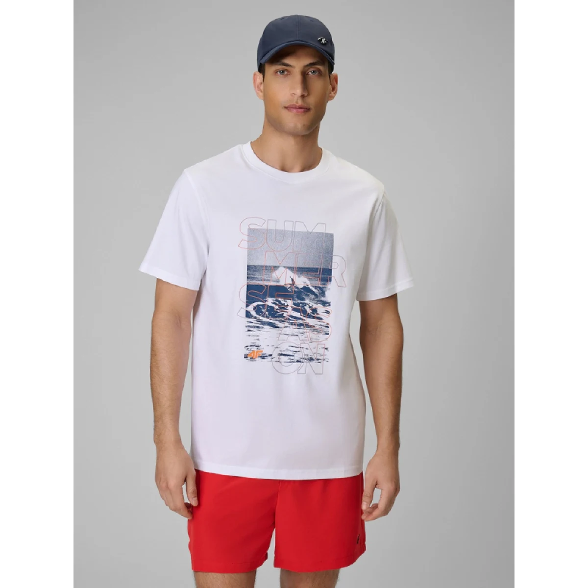 Pánské tričko s krátkým rukávem 4F TSHIRT M2783-10S-WHITE · záber 2