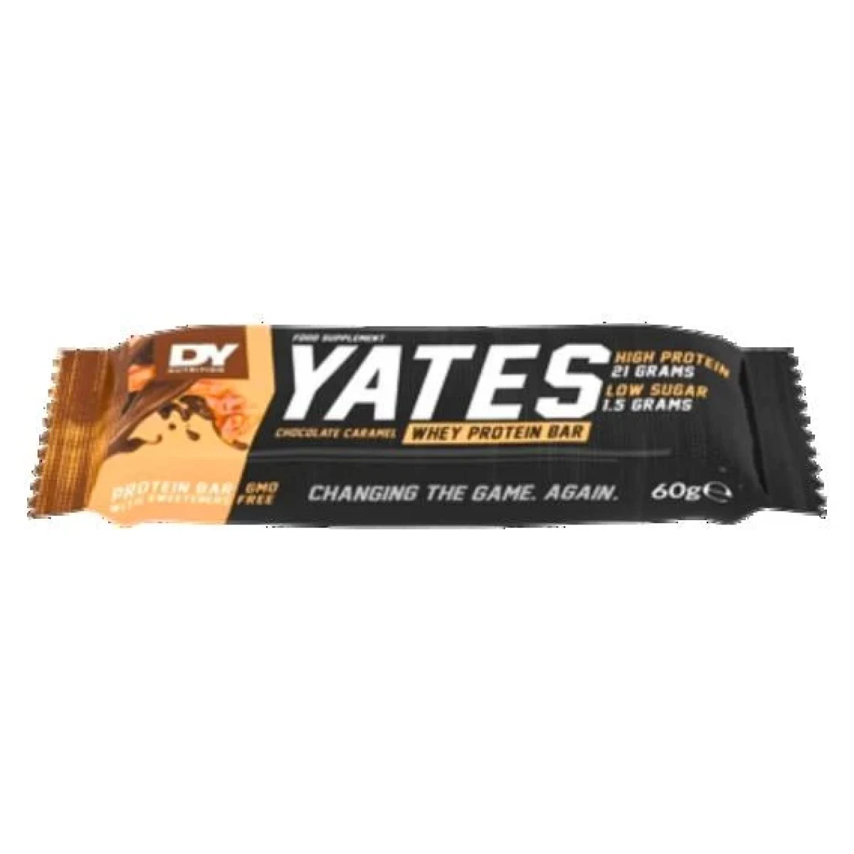 Dorian Yates Yates Protein Bar 60g - Barva: Vícebarevná | Příchuť: Čokoláda, karamel · záber 1
