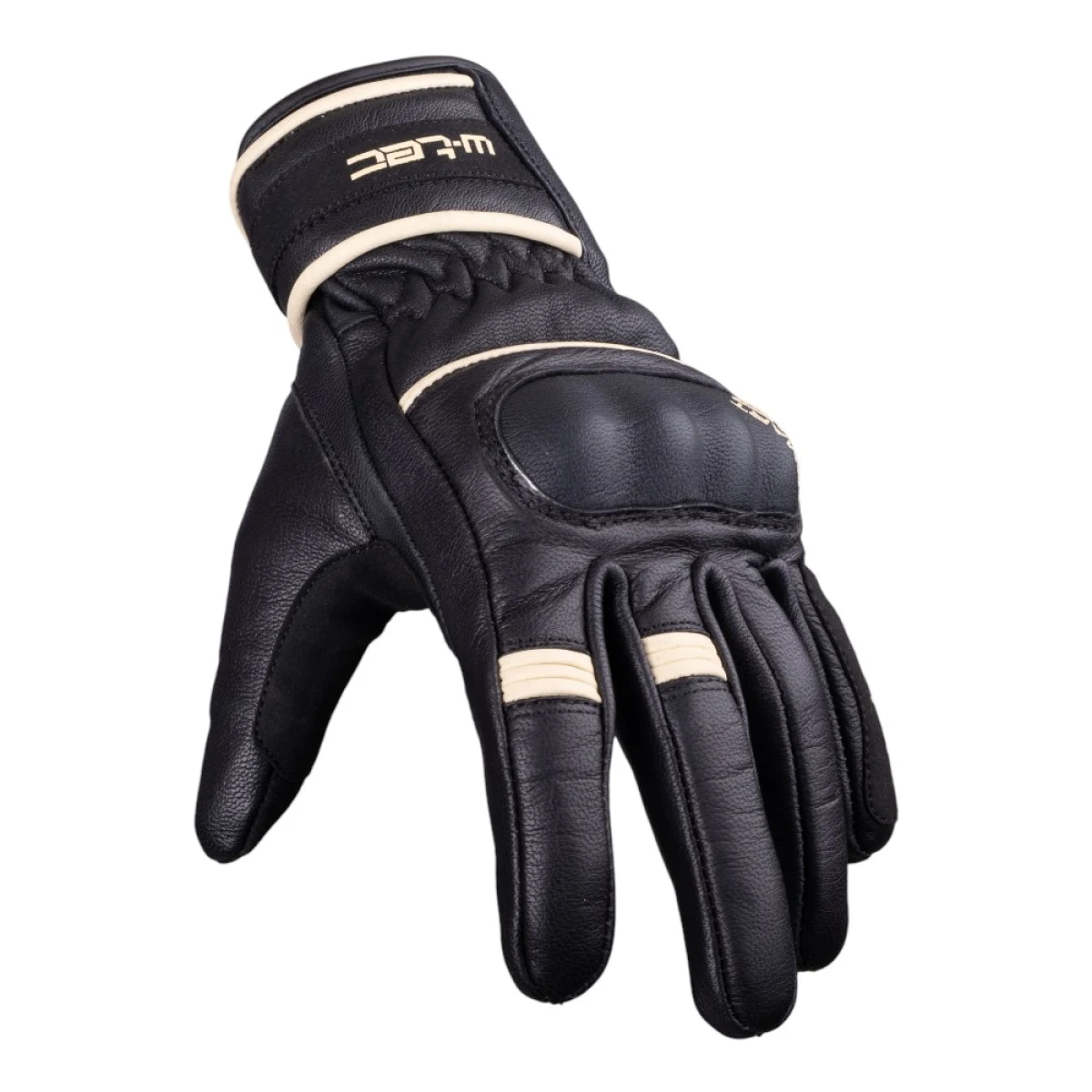 Moto rukavice W-TEC Franker Farba čierno-biela, · záber 3