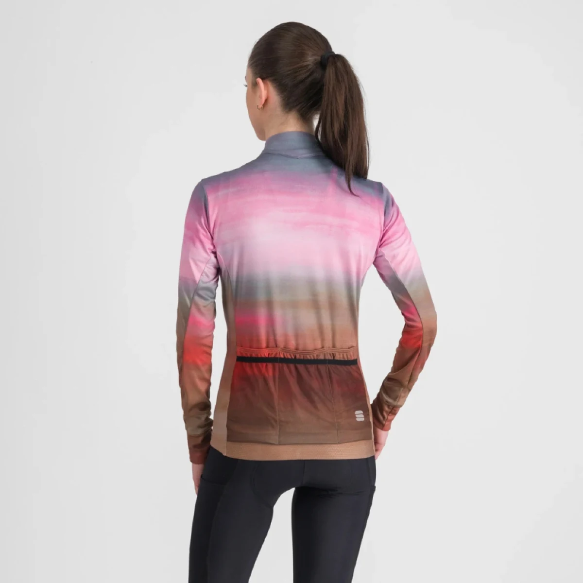 Dámský cyklistický dres s dlouhým rukávem SPORTFUL Flow supergiara w thermal jersey, cayenna red pink · záber 3