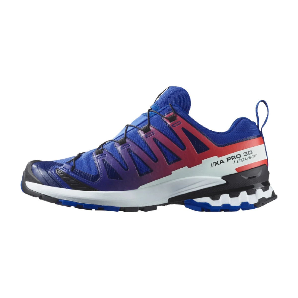 Pánska bežecká trailová obuv SALOMON XA Pro 3D V9 GTX Equipe M surf the web fiery red white · záber 2