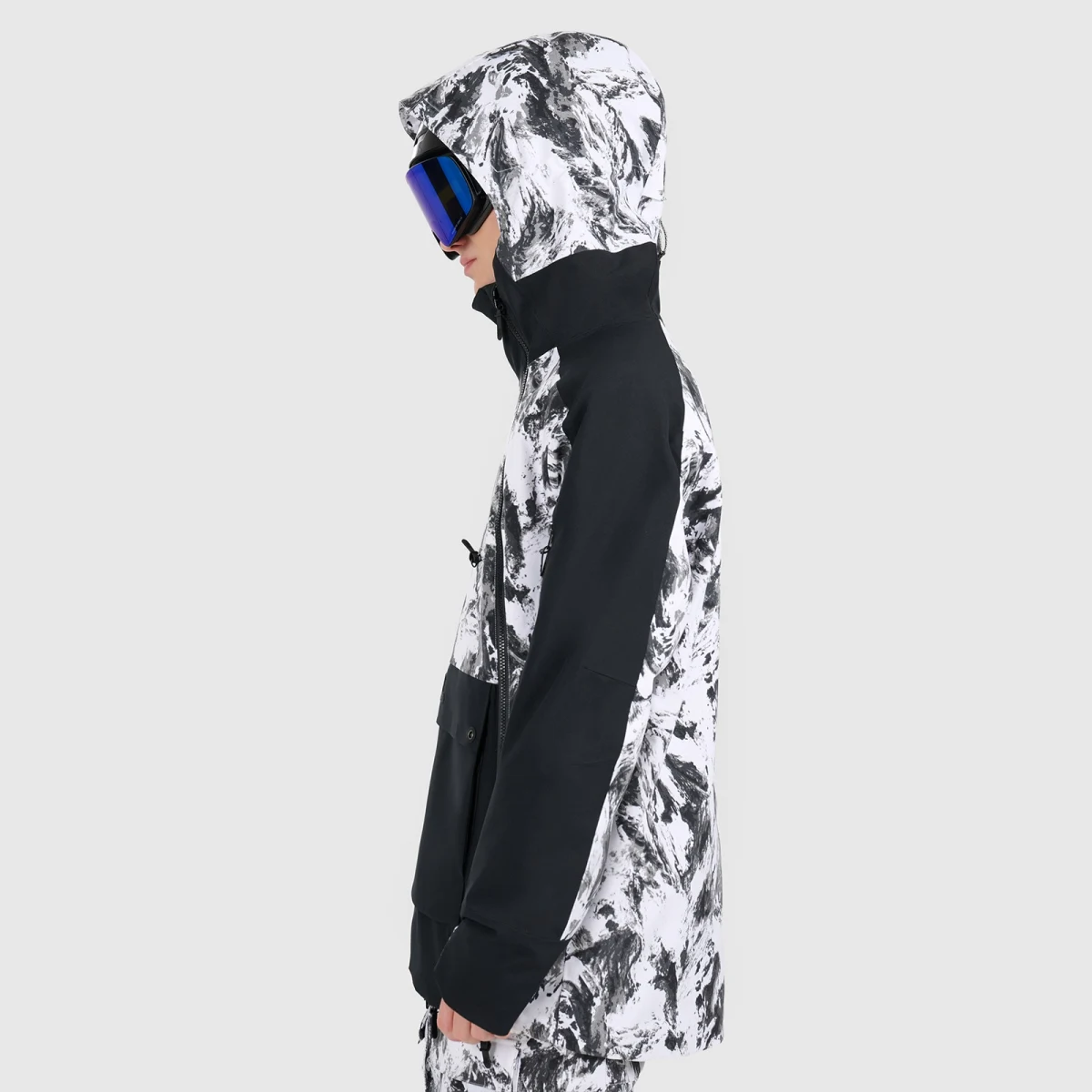 Pánská snowboardová bunda membrána 15000 - černá · záber 2