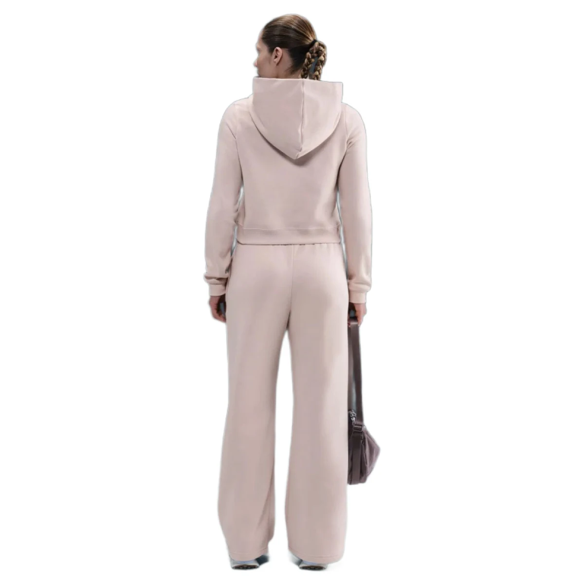 Dámska mikina s kapucňou NIKE W NSW PHNX FLC SHRUNKEN HOODIE SILT RED · záber 5