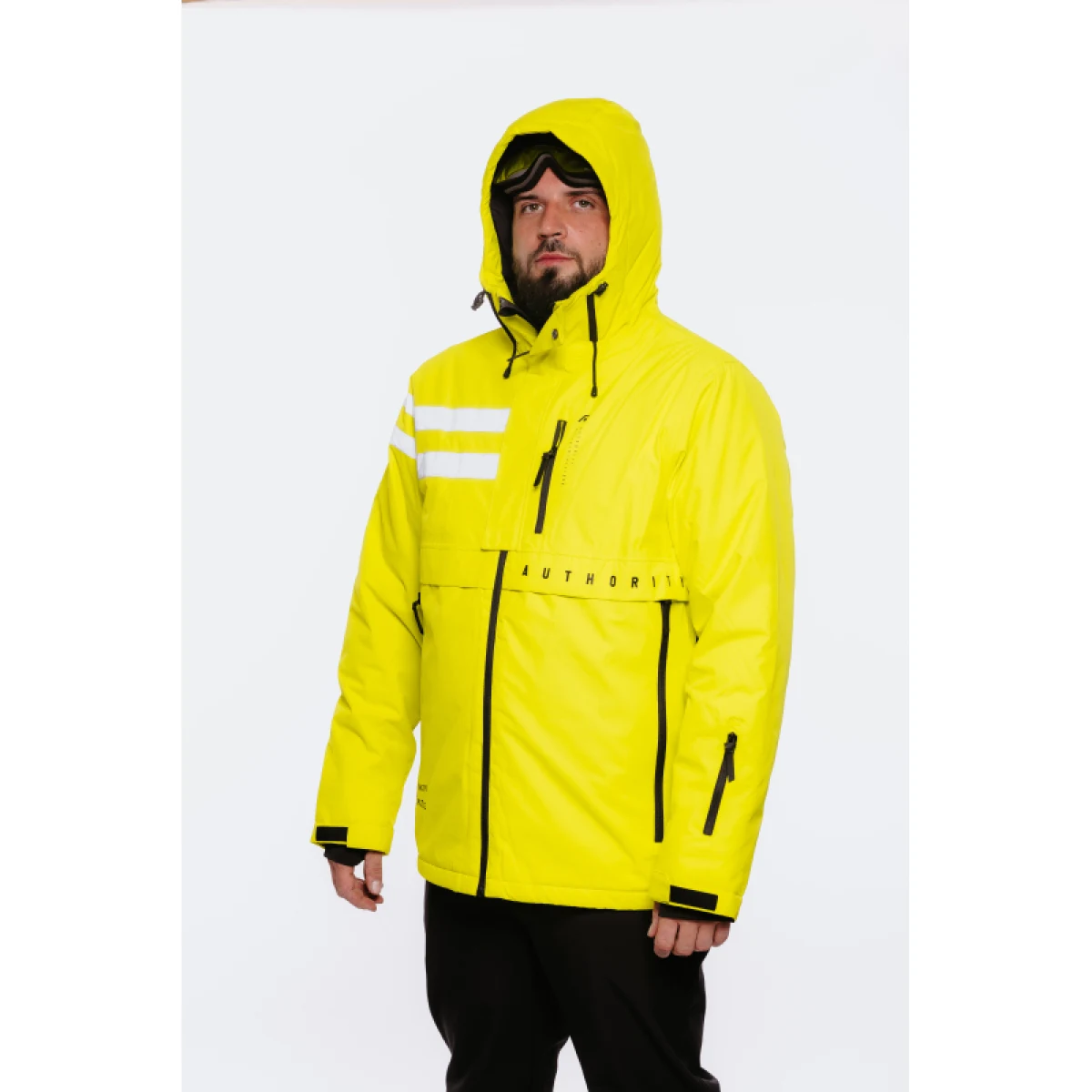 Pánská lyžařská bunda AUTHORITY SJ-ATENTION neon green · záber 4