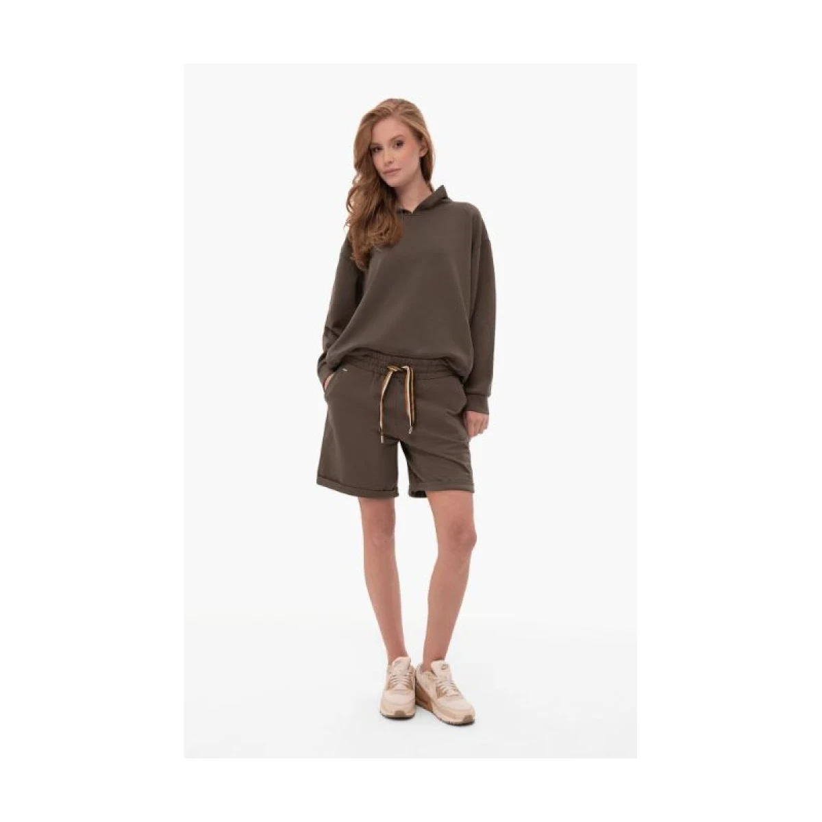 Dámské teplákové kraťasy VOLCANO HOLLY-500-BROWN · záber 2