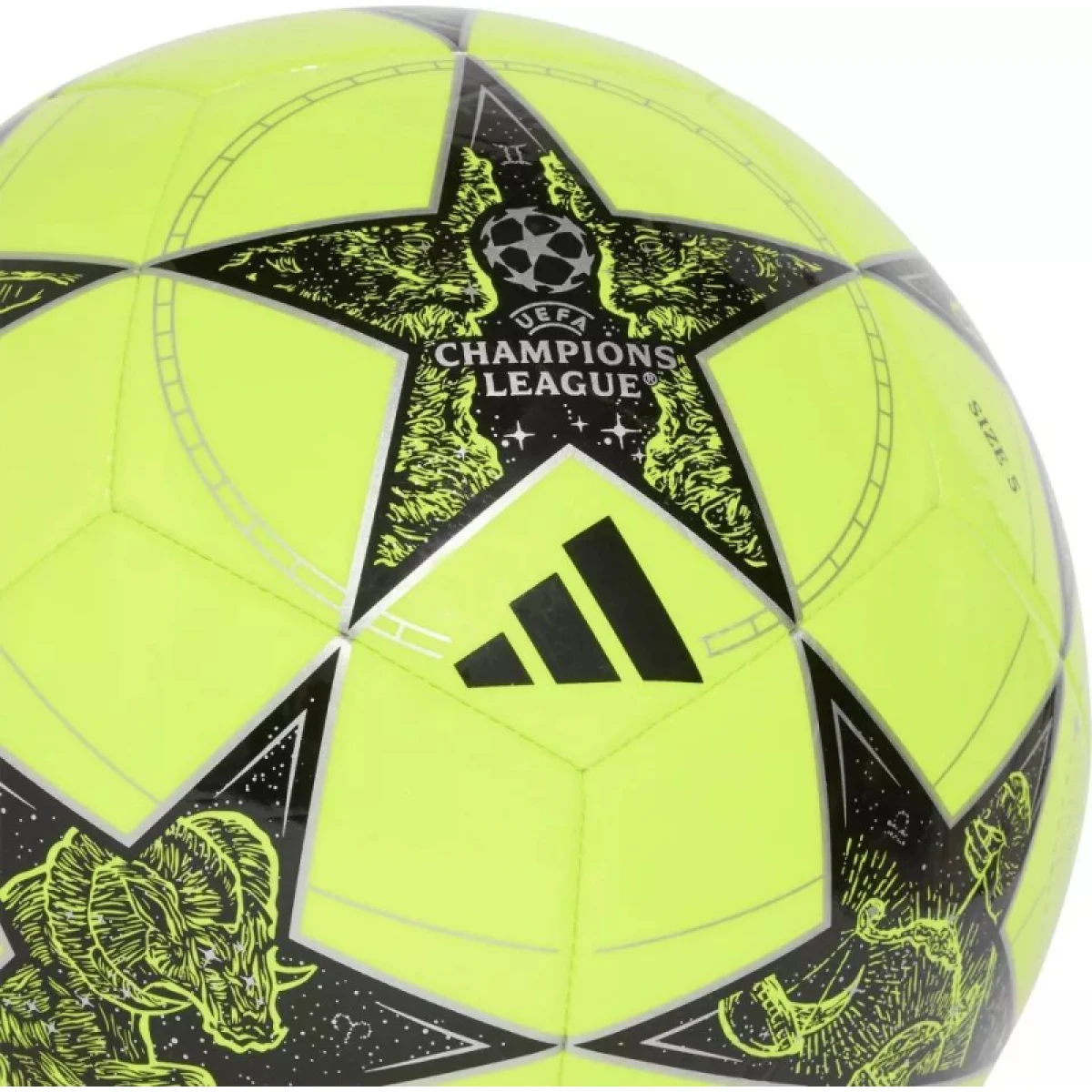 Futbalová lopta ADIDAS UCL CLB SYELLO BLACK SILVMT · záber 4