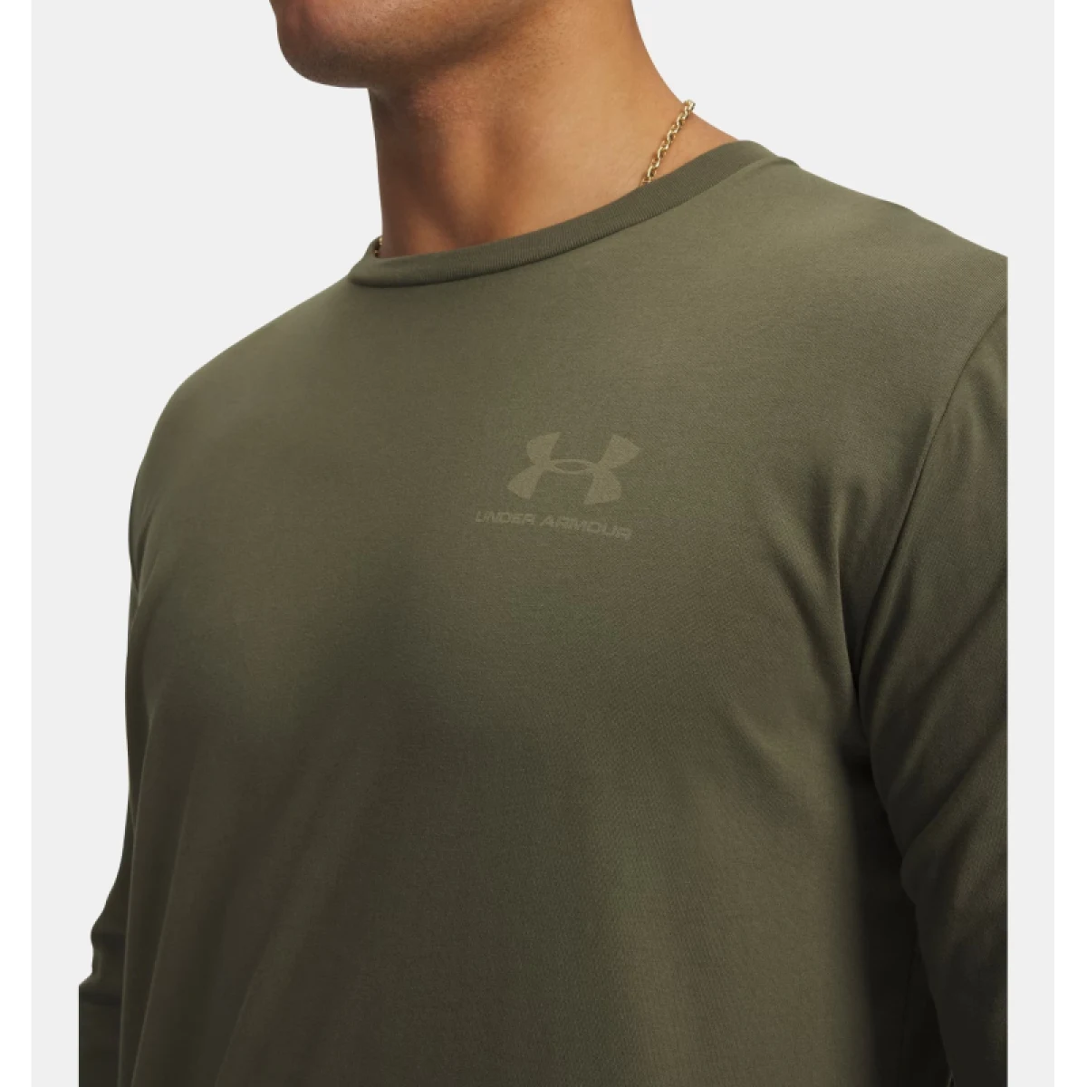 Pánske tričko s dlhým rukávom UNDER ARMOUR UA SPORTSTYLE LEFT CHEST LS-GRN · záber 4