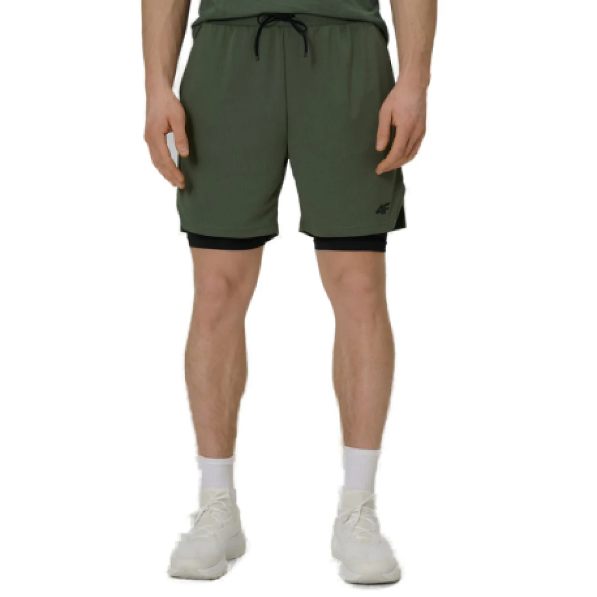 Pánské tréninkové kraťasy 4F SHORTS FNK M1259-43S-KHAKI · záber 1