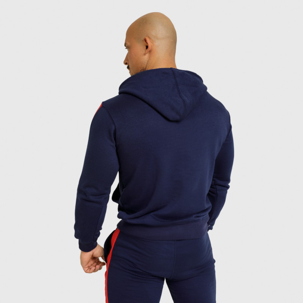 Mikina s kapucňou a zipsom Iron Aesthetics Tricolora, navy · záber 4