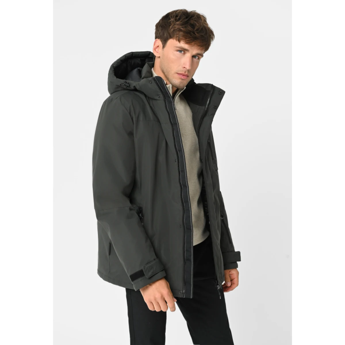 Pánská bunda VOLCANO J-SYNAPS-302-KHAKI · záber 3