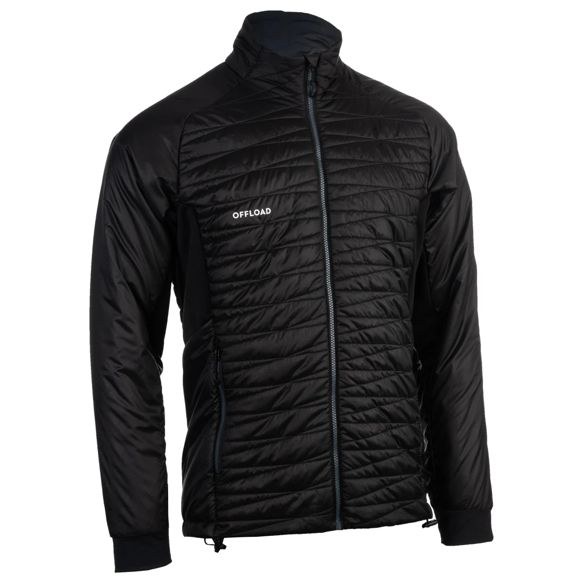OFFLOAD Ľahká bunda so zipsom Club 500 na ragby pre dospelých čierna XS · záber 1