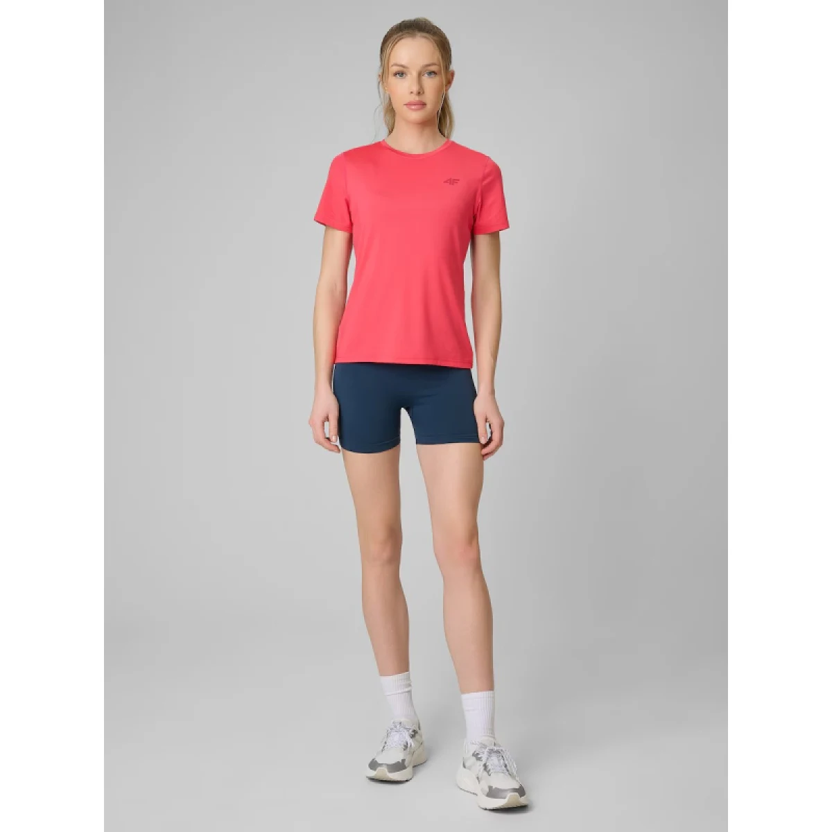 Dámske tréningové tričko s krátkym rukávom 4F TSHIRT FNK F1846-63S-CORAL · záber 5