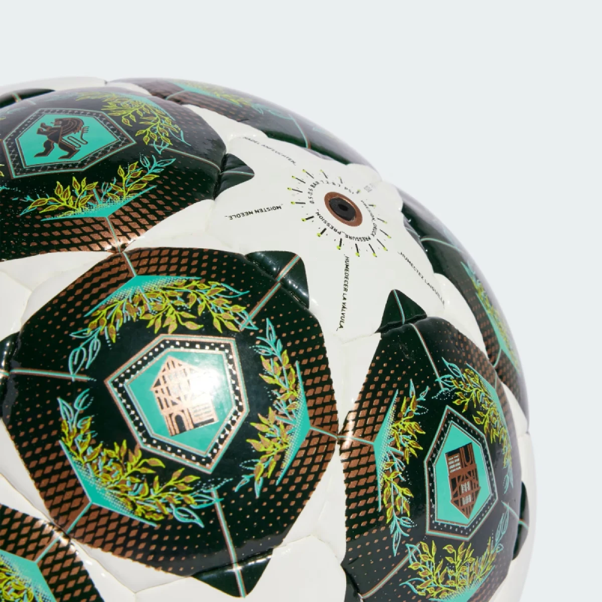 Futbalová halová míč ADIDAS UCL PRO SAL WHITE SHAGRN SSLIME · záber 4