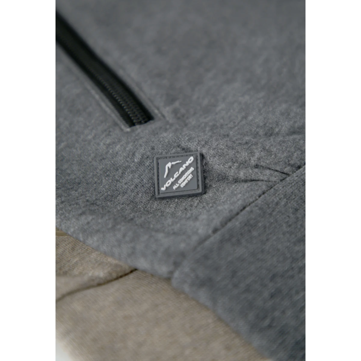 Pánska mikina so zipsom VOLCANO B-LIPSO-702M-GREY MEL · záber 4