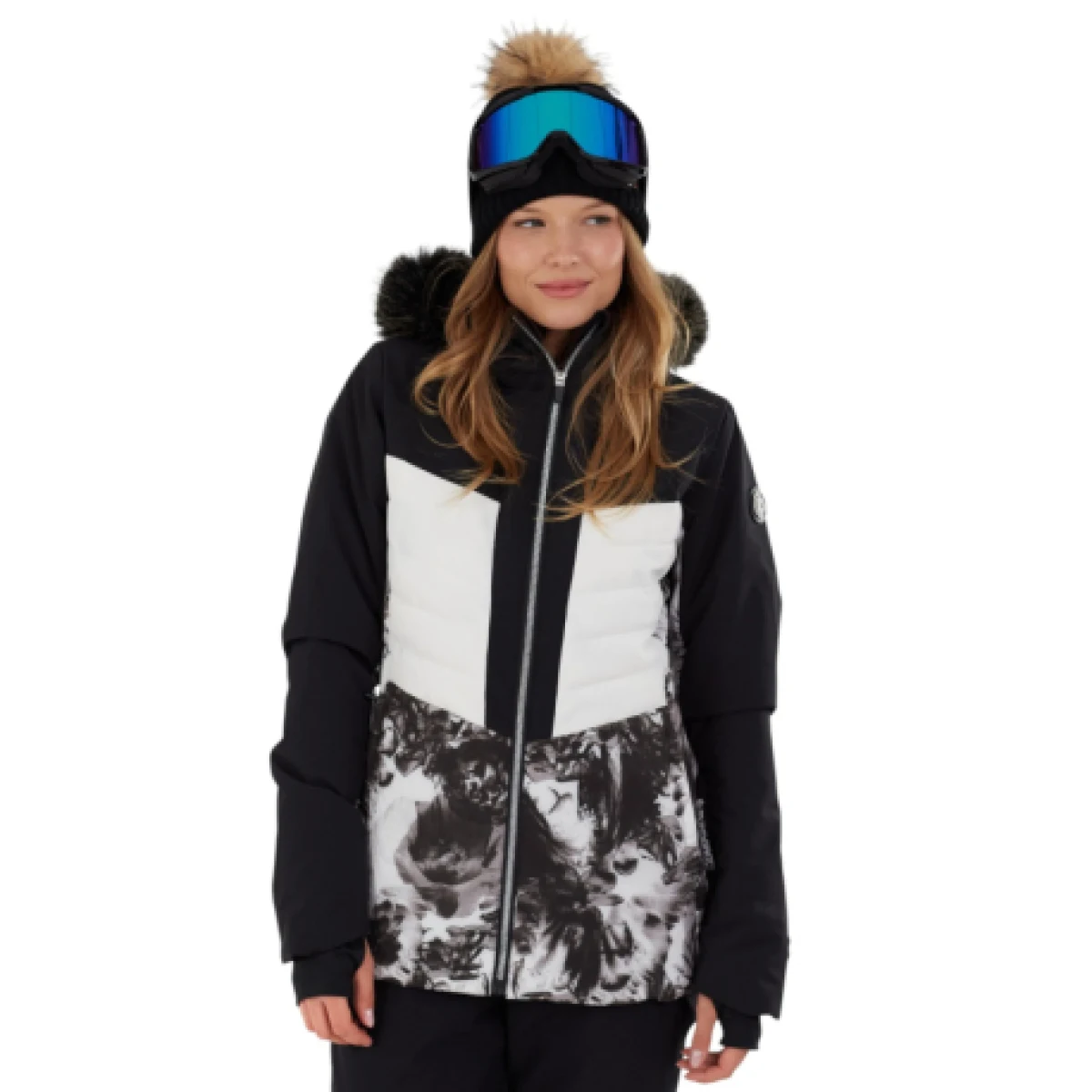 Dámska lyžiarska bunda FUNDANGO Salina Padded Jacket-982- grey glacier · záber 1