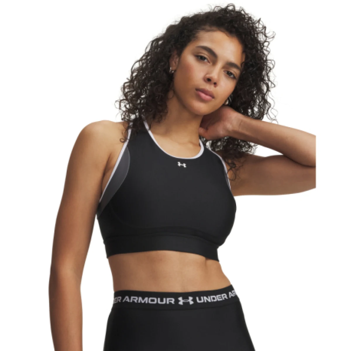 Dámska tréningová športová podprsenka UNDER ARMOUR UA Crossback Mid Open Back · záber 1