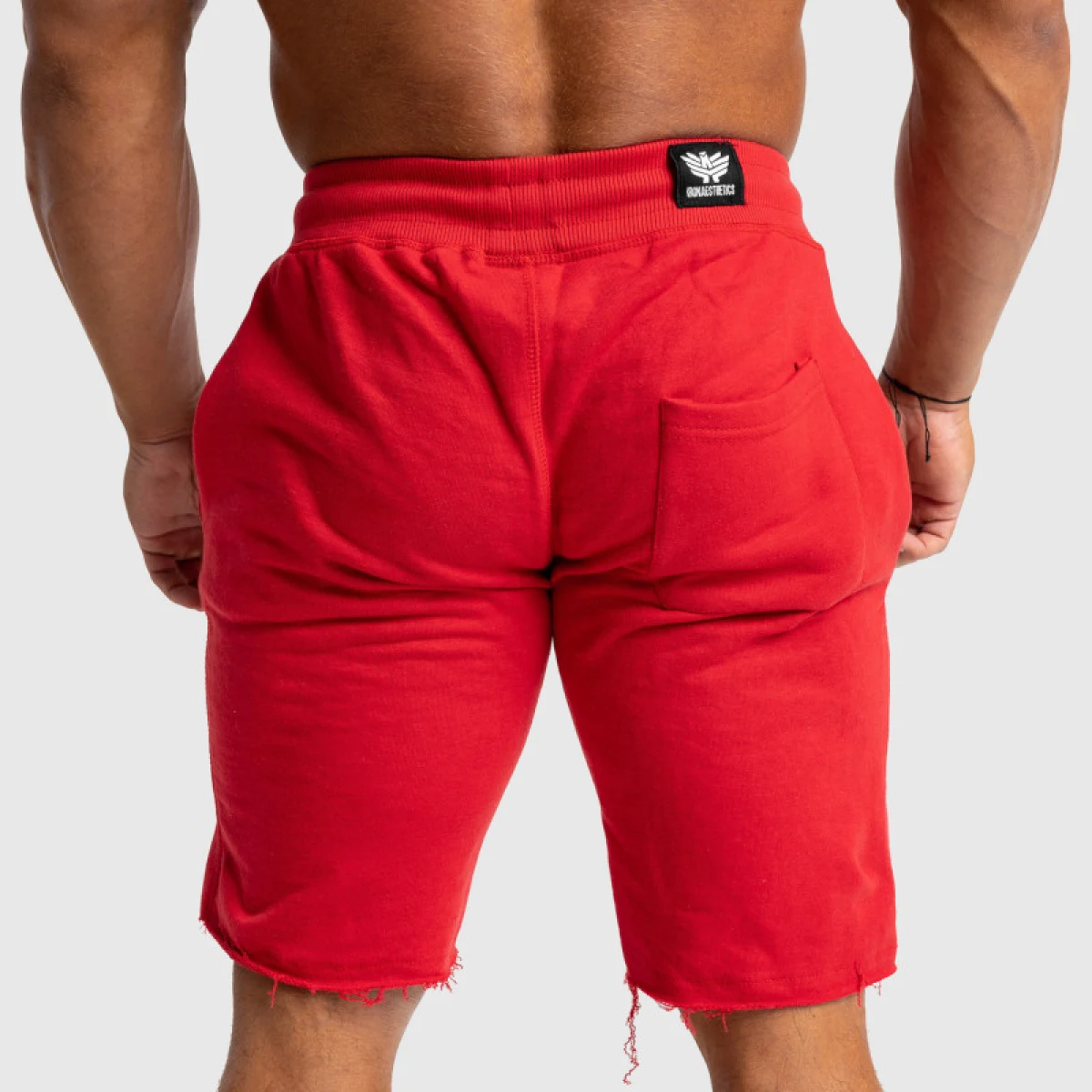 Pánske teplákové kraťasy Iron Aesthetics Force, červené · záber 4