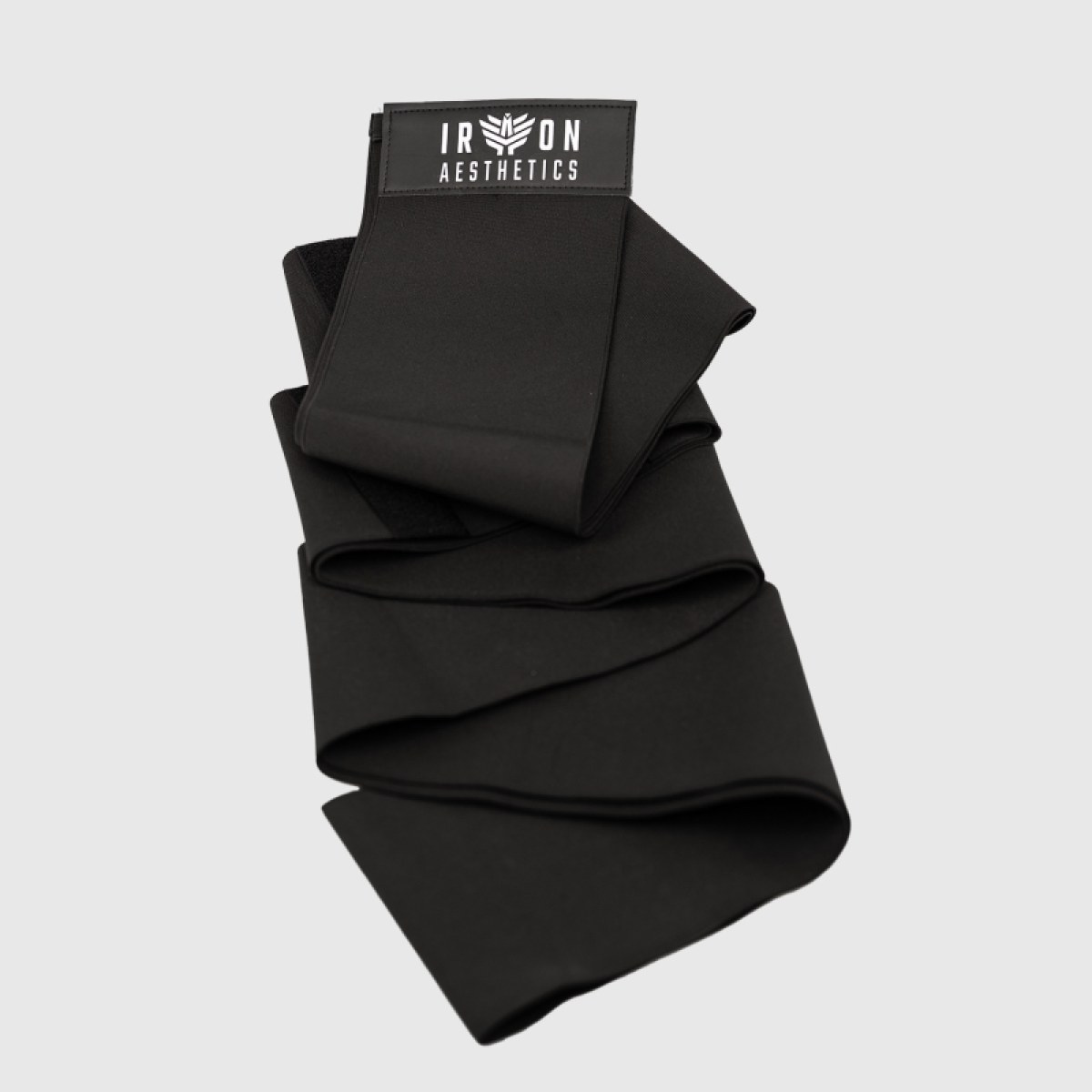 Elasztikus deréköv Iron Aesthetics Waist Wrap, fekete · záber 3