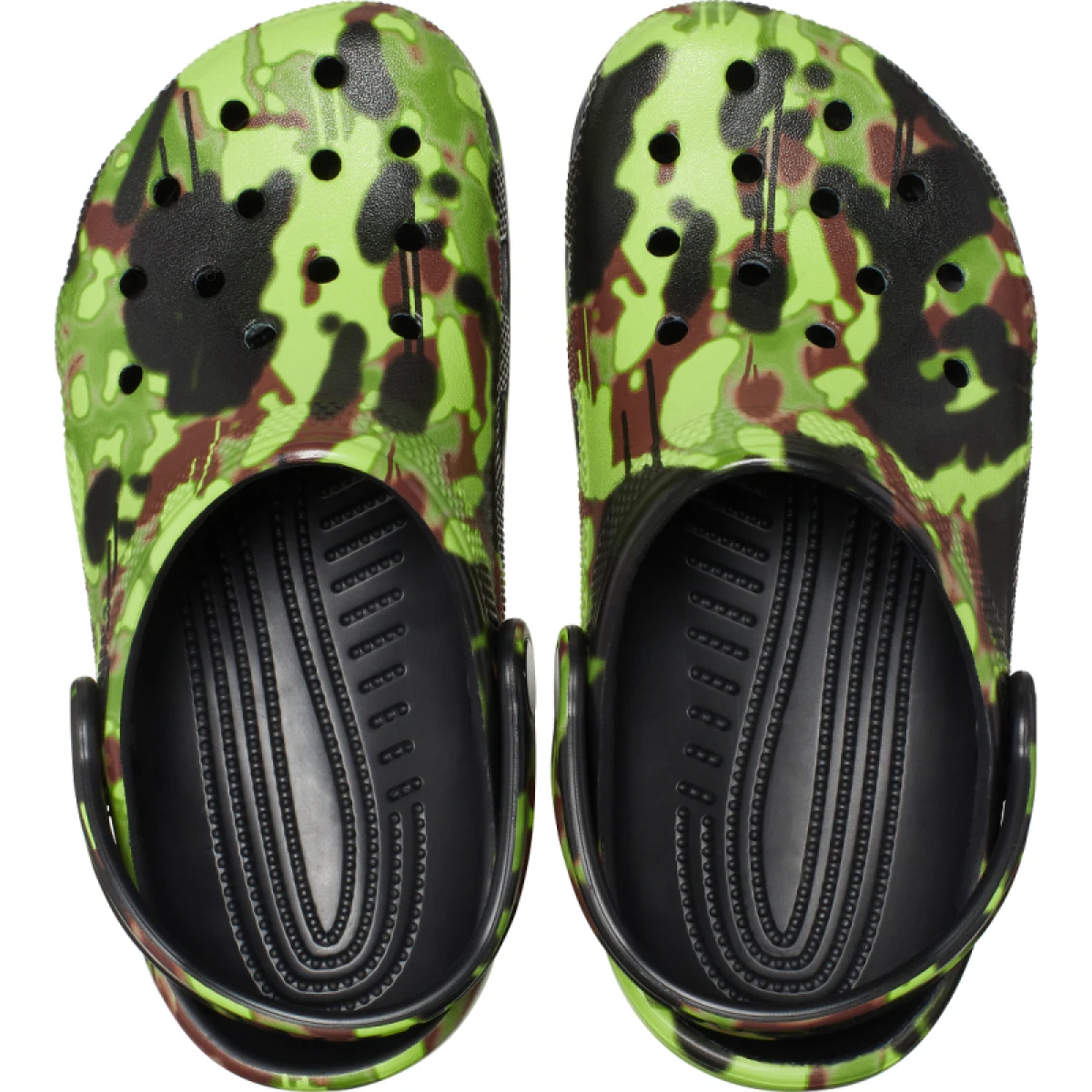 Chlapčenské kroksy (rekreačná obuv) CROCS Classic Spray Camo Clog K black · záber 4