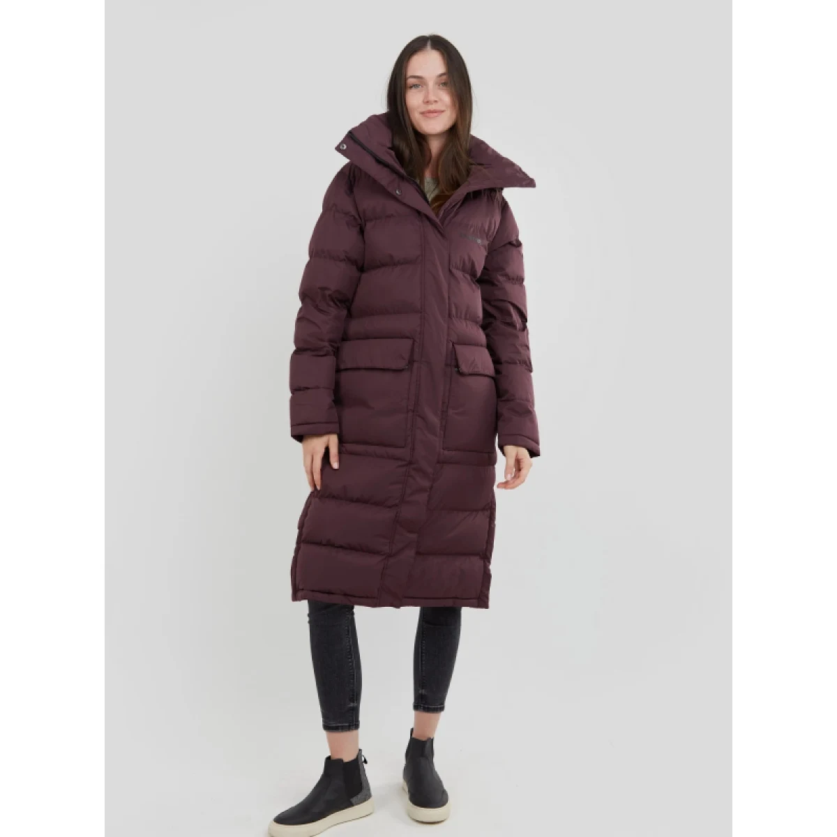 Dámská bunda FUNDANGO Sabina Padded Jacket-398-aubergine · záber 2