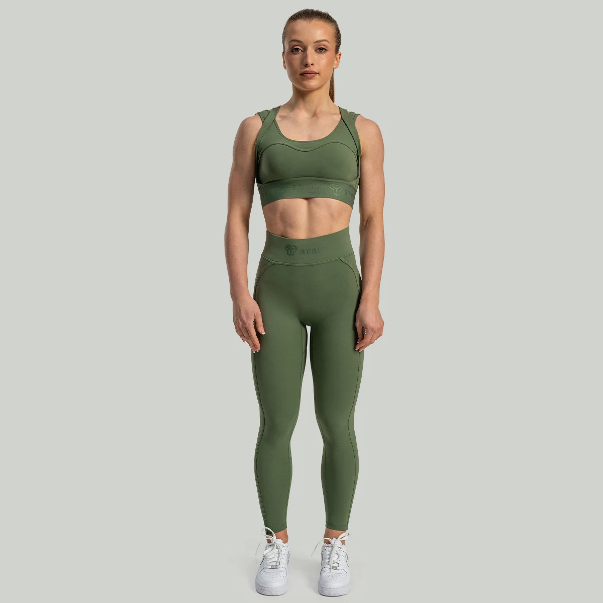 STRIX Lunar Sports Bra Cedar Green - Veličina: S | Boja: Zelená | Težina: 0,15 g | Pakiranje: 100 · záber 5
