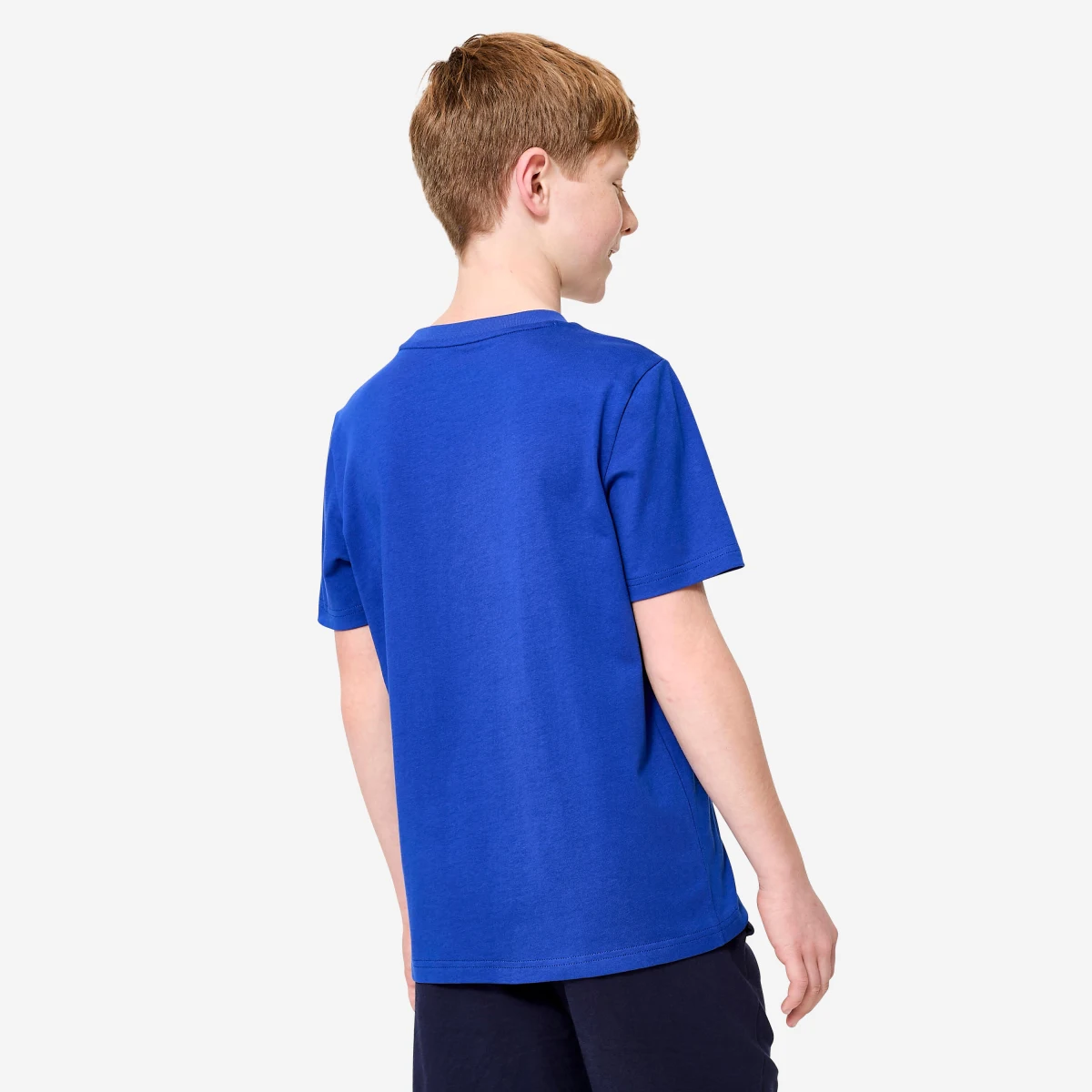 PUMA Detské bavlnené tričko s potlačou modré 9-10 r (140 cm) · záber 2