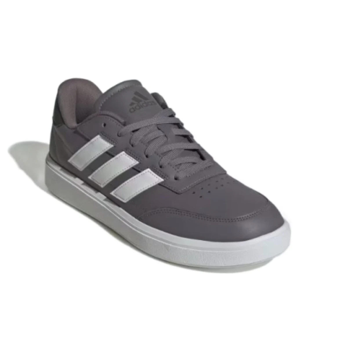 Pánska rekreačná obuv ADIDAS Courtblock M trace grey cloud white shadow olive · záber 1
