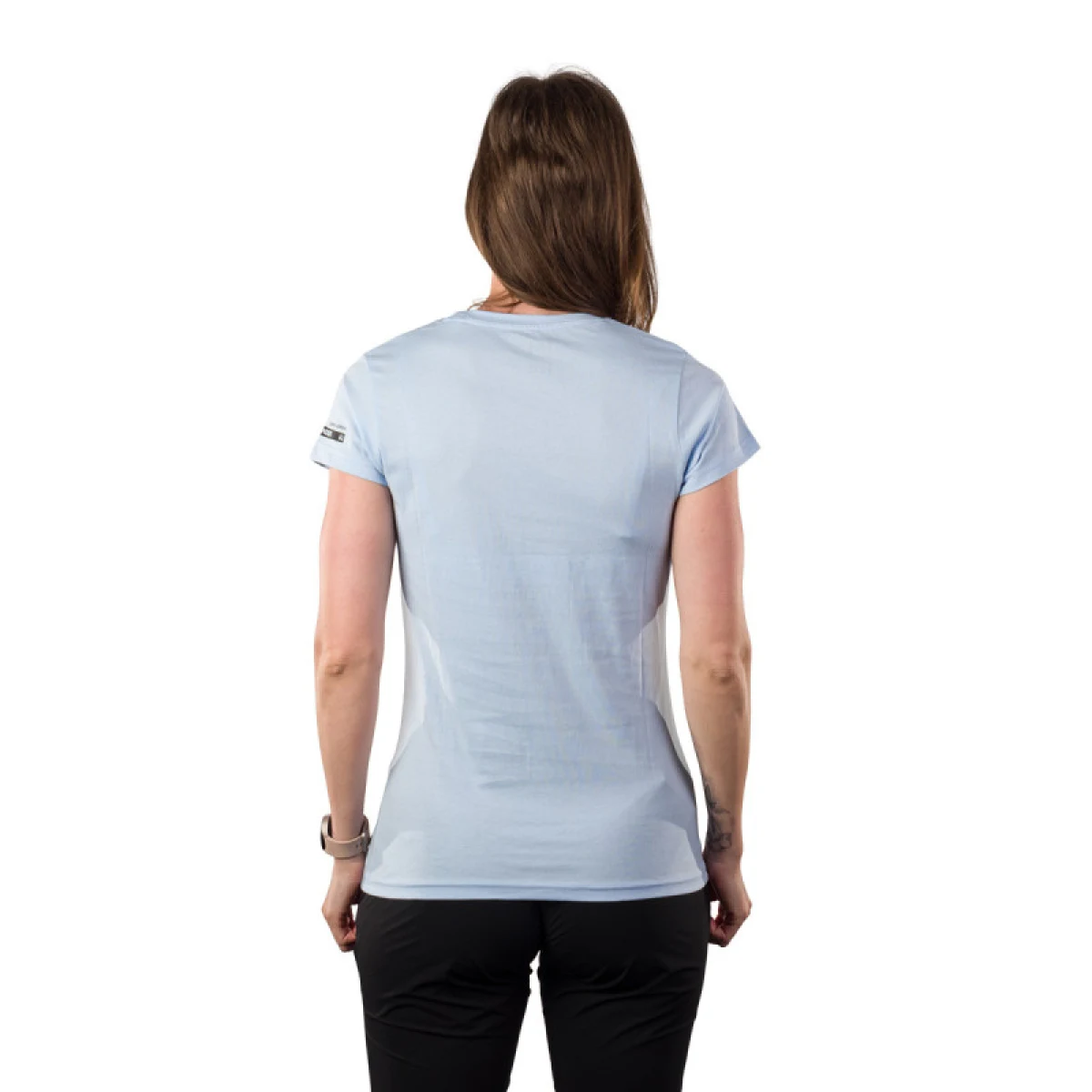 Női rövid ujjú túrázó póló NORTHFINDER MARYB-396lightblue · záber 2