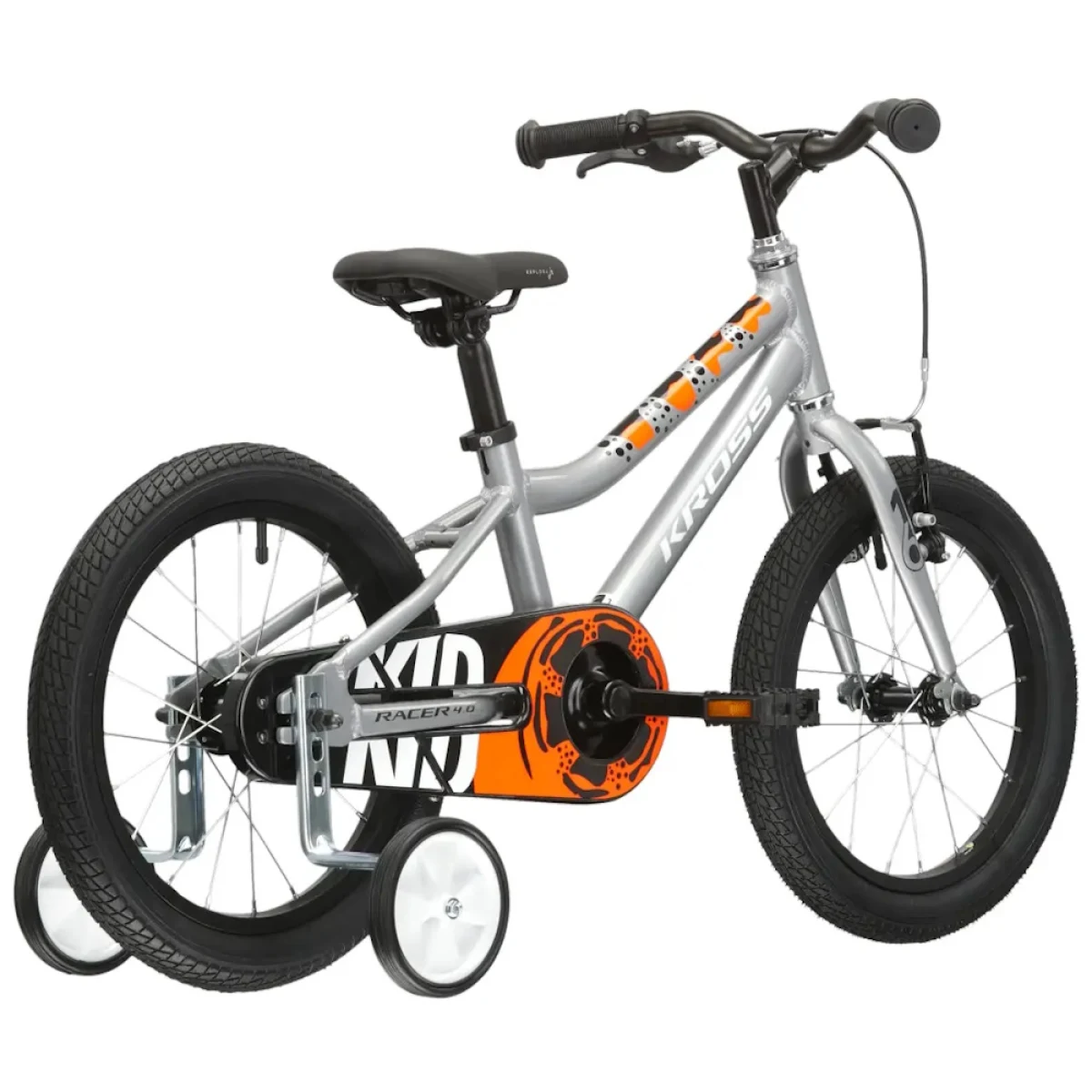 Kross Racer 4.0 16" - model 2024 strieborná - 10" (100-125 cm) · záber 3