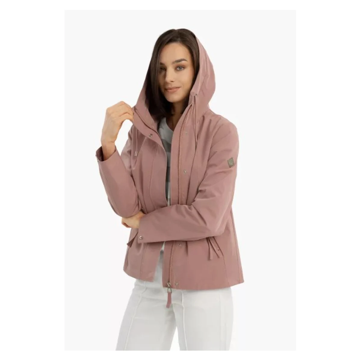 Dámska bunda s kapucňou VOLCANO J-LAGUSTI-PINK · záber 2