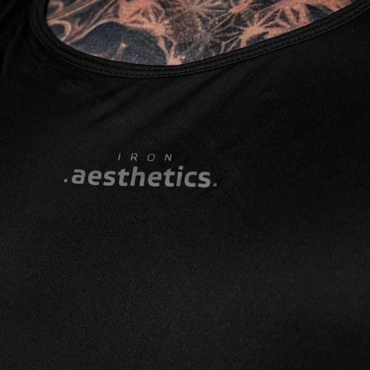 Pánske funkčné tielko Iron Aesthetics Camo Mesh, čierne · záber 5
