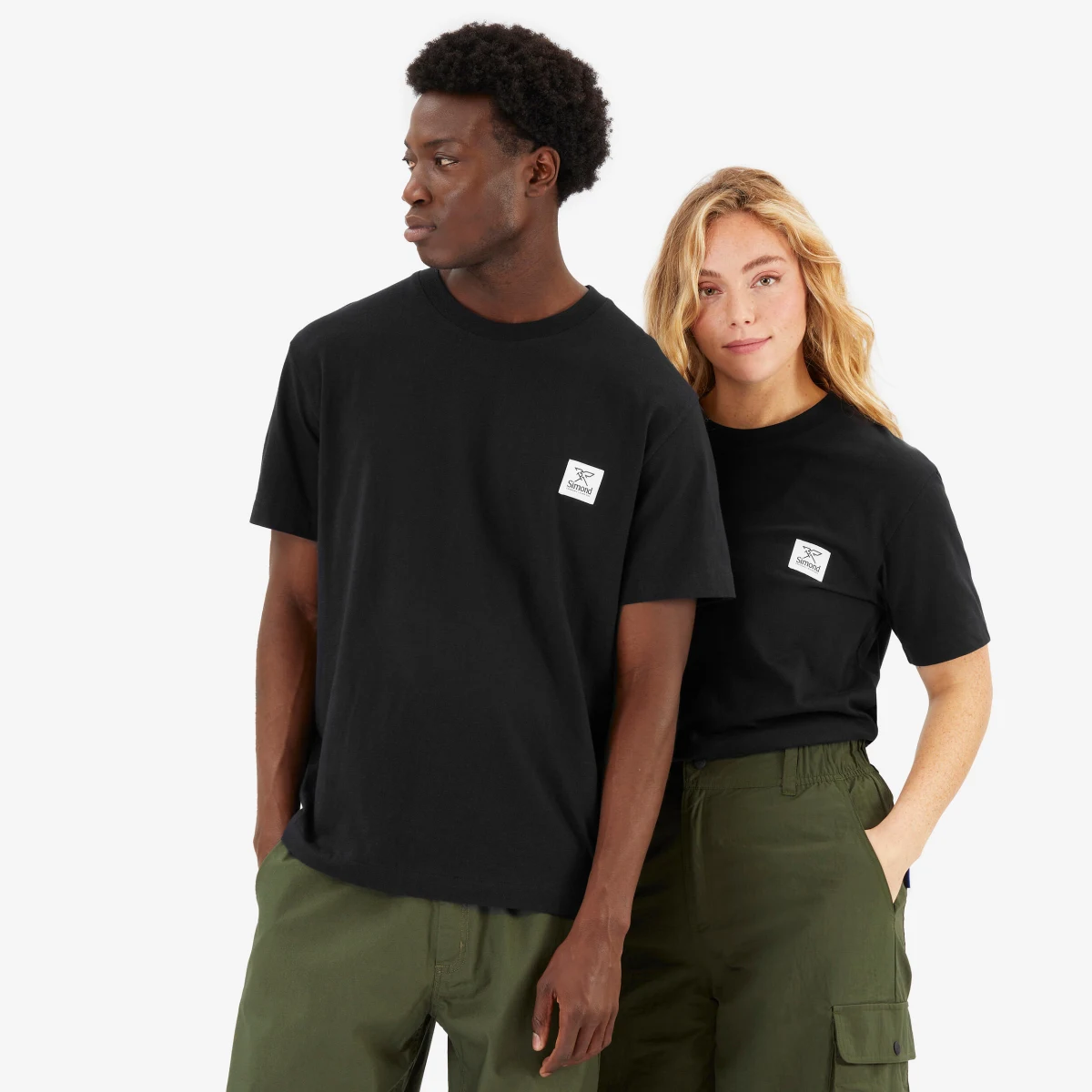 SIMOND Unisex tričko z bavlny Fairtrade/Max Havelaar čierne S · záber 1