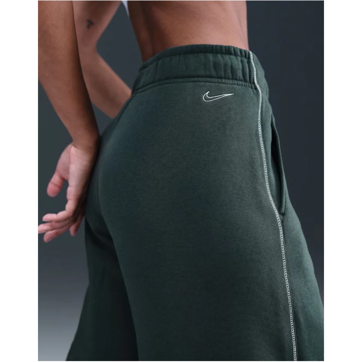 Dámske tepláky NIKE W NSW PHNX FLC LOGO WIDE LEG SEAWEED · záber 5