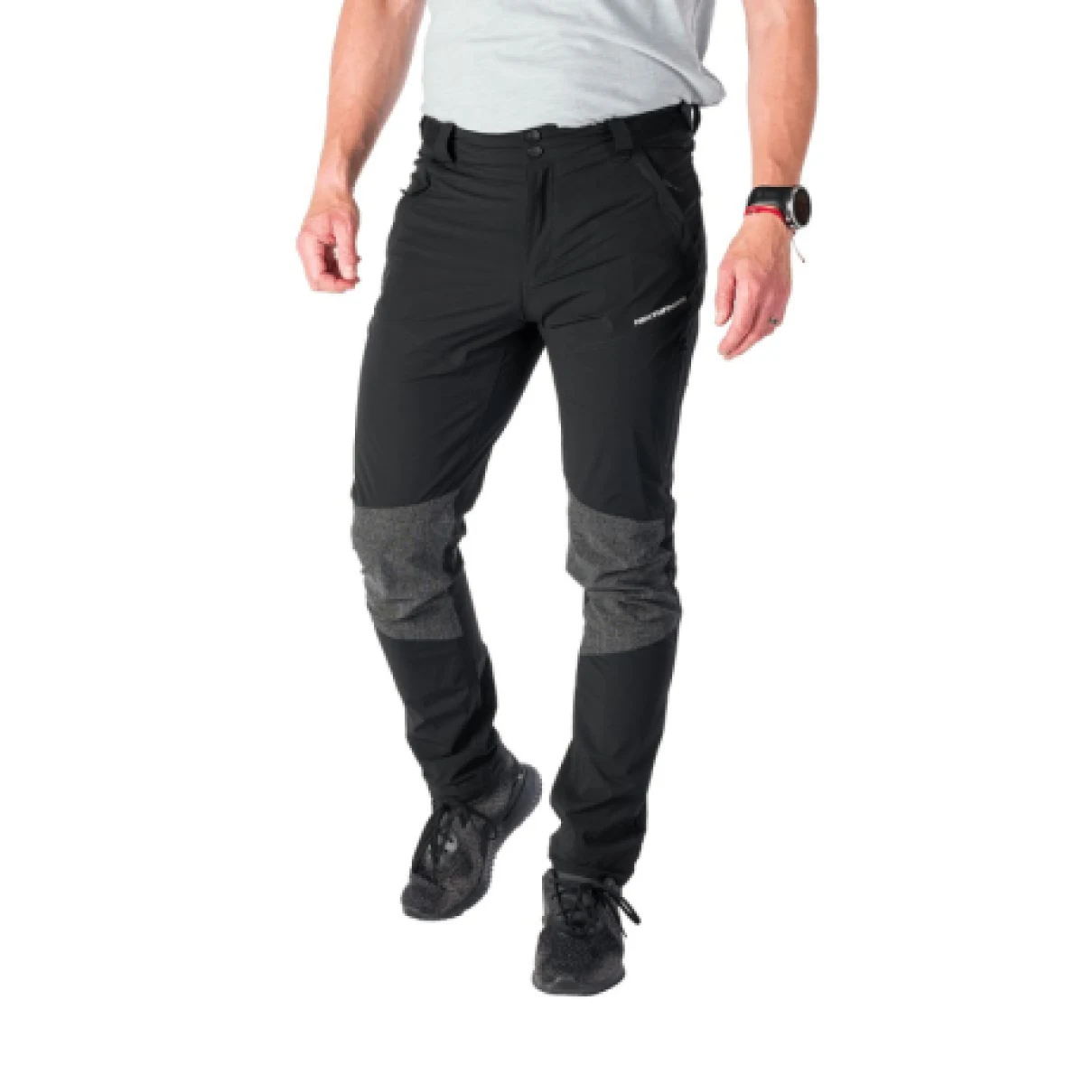 Pánske turistické nohavice NORTHFINDER SILVESTRE-270blackblack · záber 1