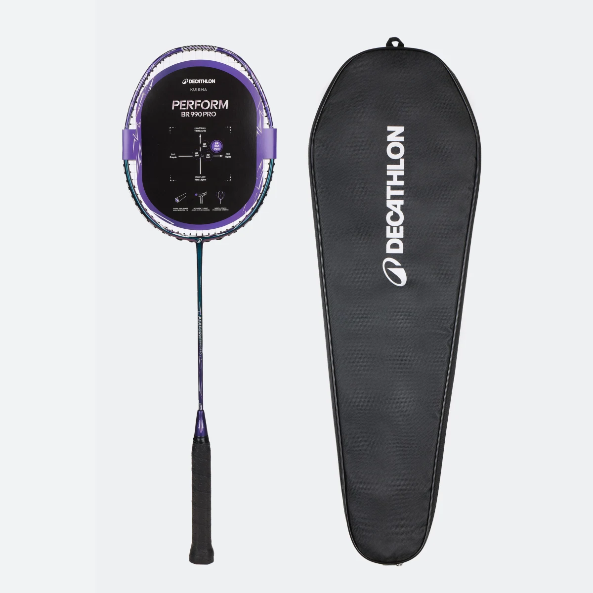 KUIKMA Bedmintonová raketa Perform 990 Pro Chameleon 3U s výpletom bez · záber 1