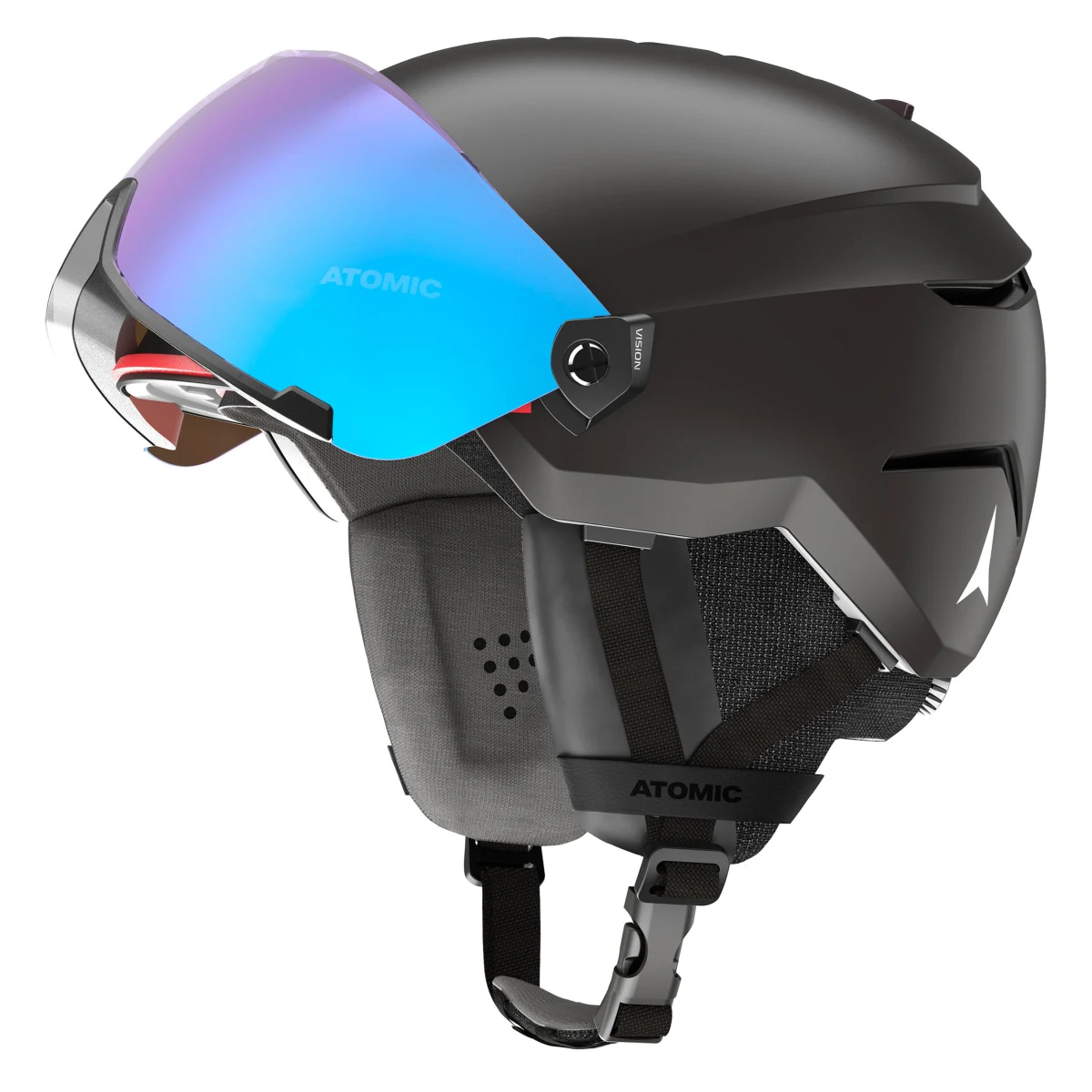 ATOMIC Lyžiarska prilba s priezorom Vasor Visor čierna 56-59 cm · záber 2