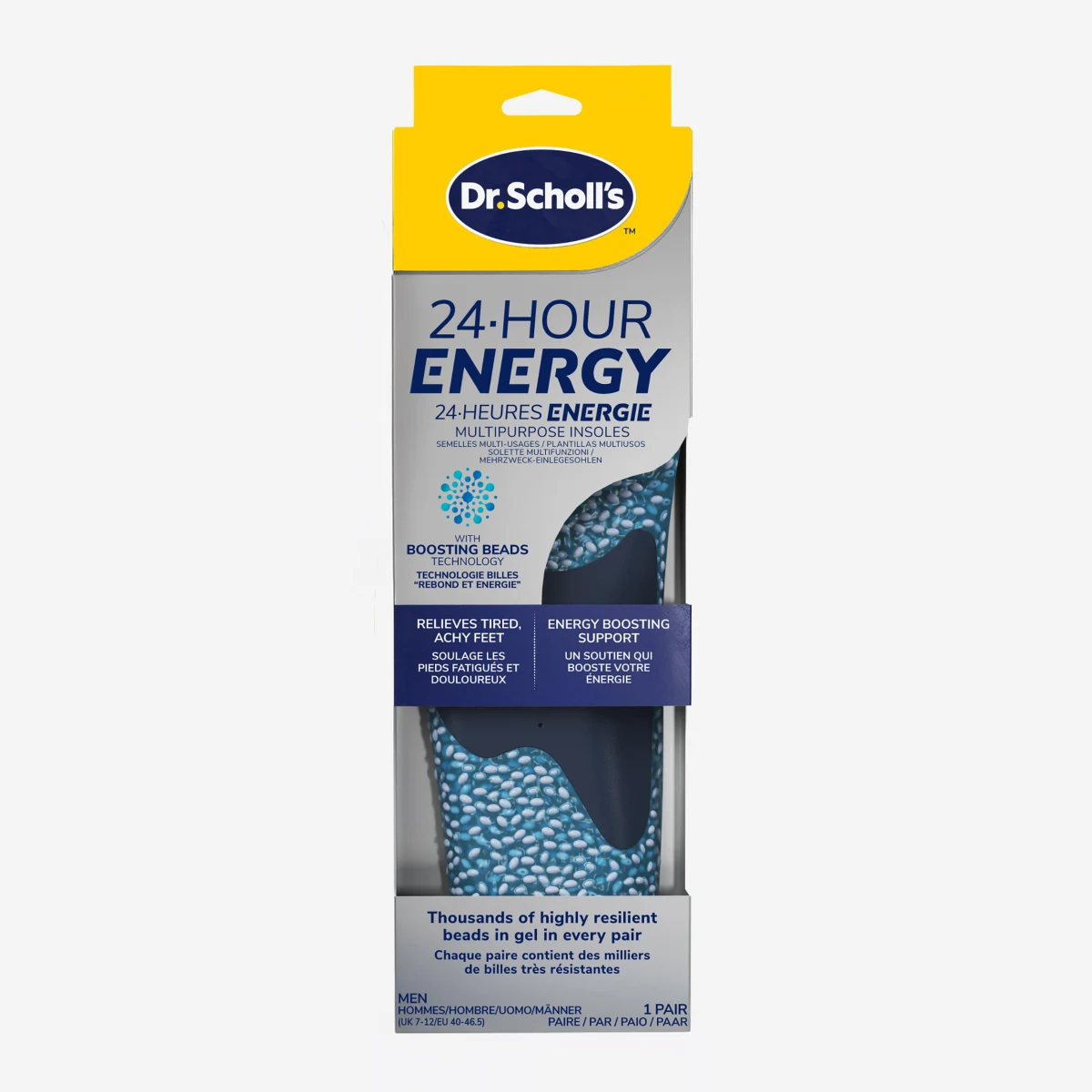 SCHOLL Vystrihnuteľné vložky do topánok Energy veľkosť 40 až 46,5 bez · záber 1